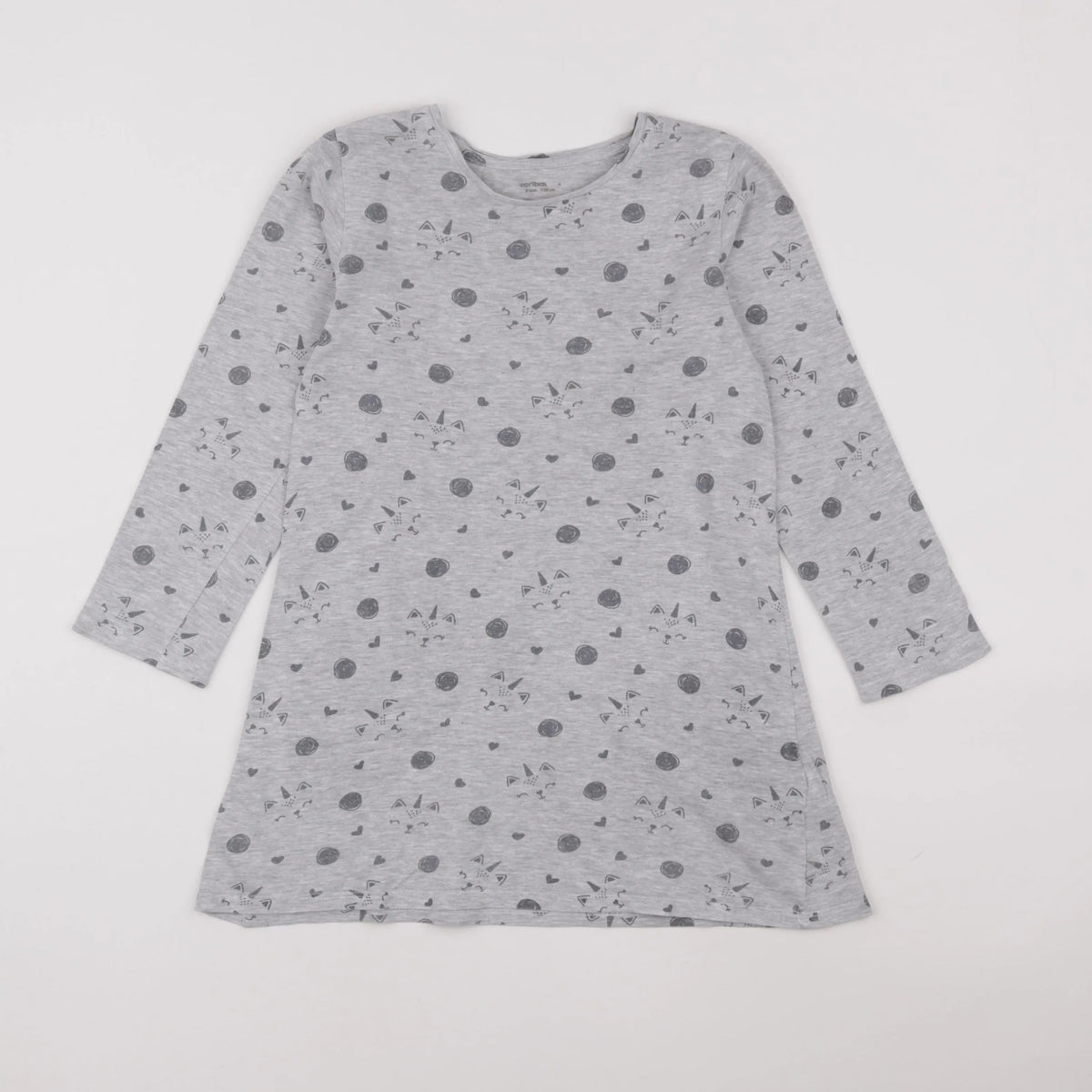 Vertbaudet - robe gris - 8 ans