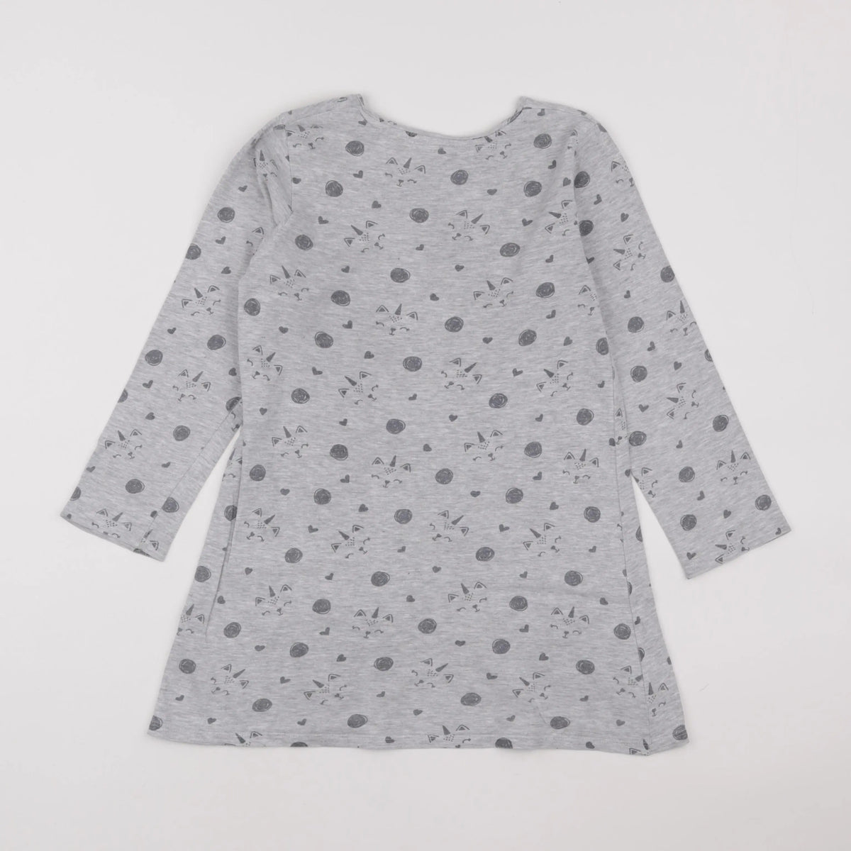 Vertbaudet - robe gris - 8 ans
