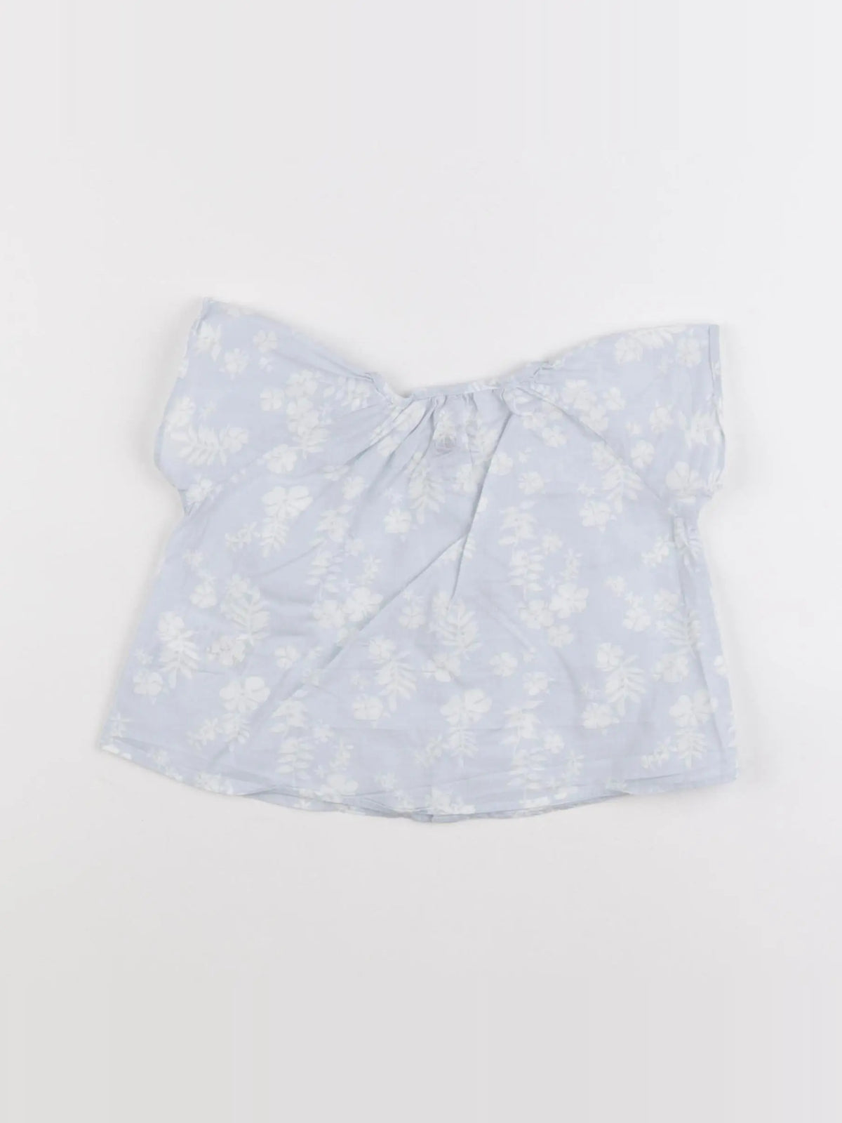 Petit Bateau - blouse bleu - 3 mois