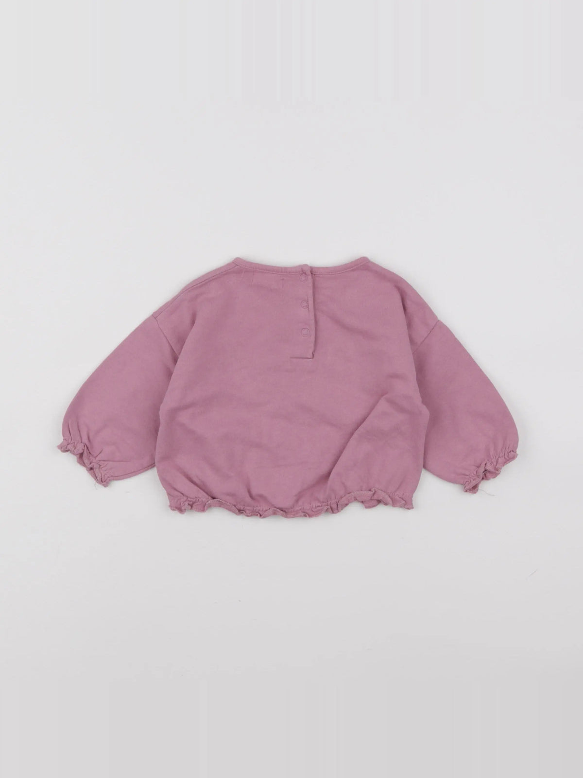Vertbaudet - sweat violet - 6 mois