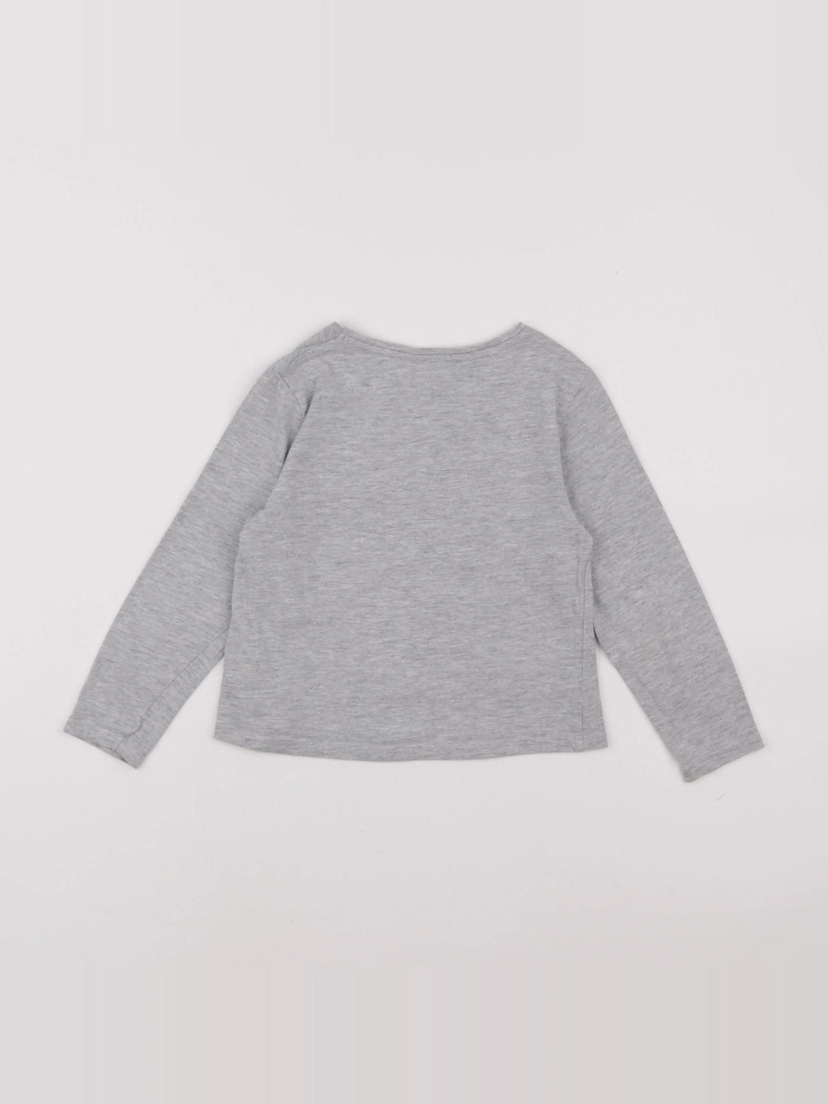 Vertbaudet - tee-shirt gris, rose - 6 ans