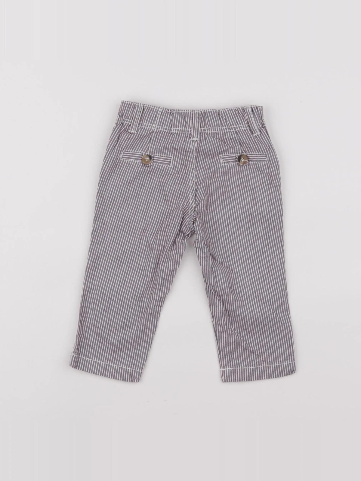 Boutchou - pantalon gris, rouge - 9 mois