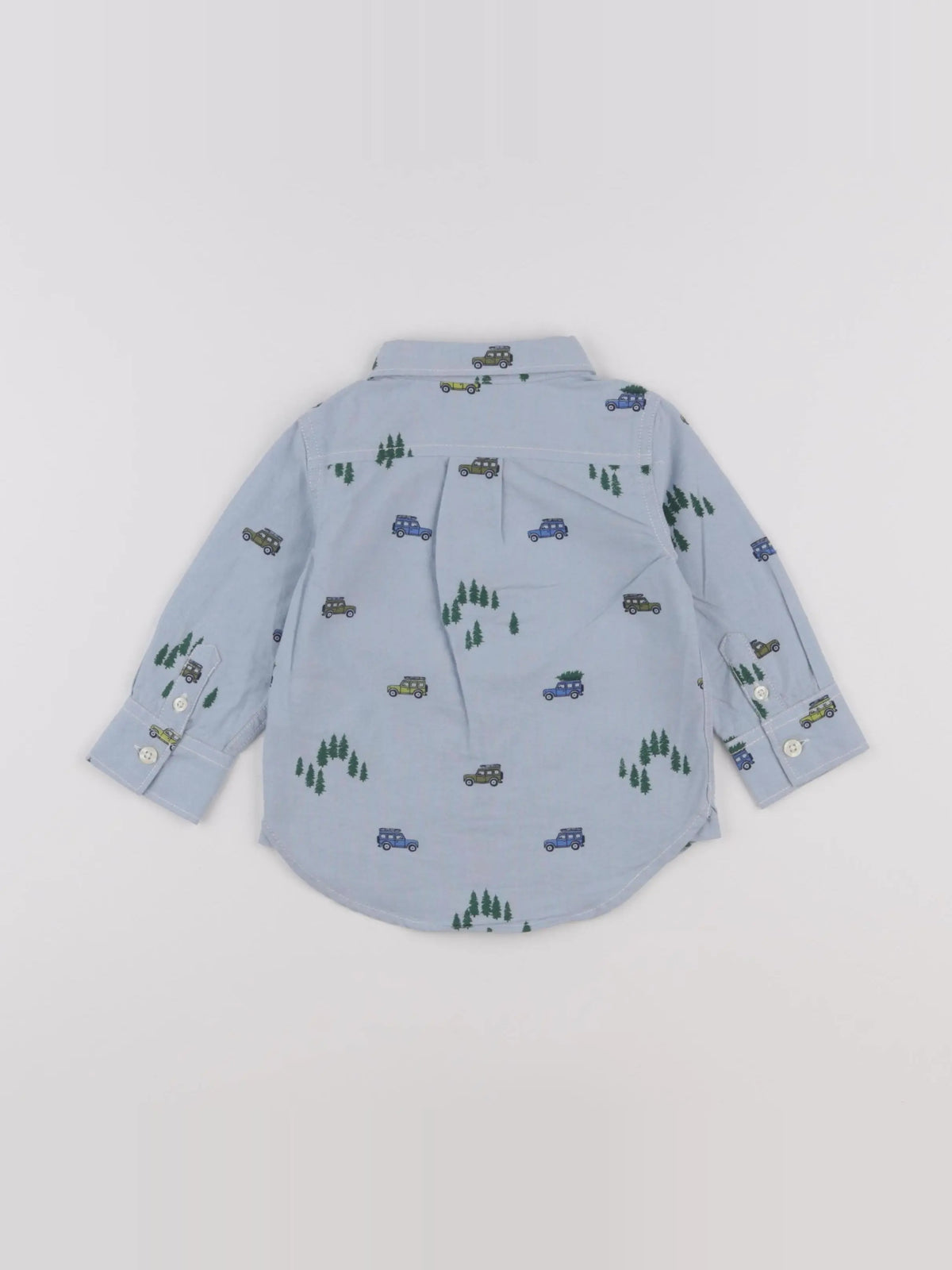 GAP - chemise bleu - 6/12 mois