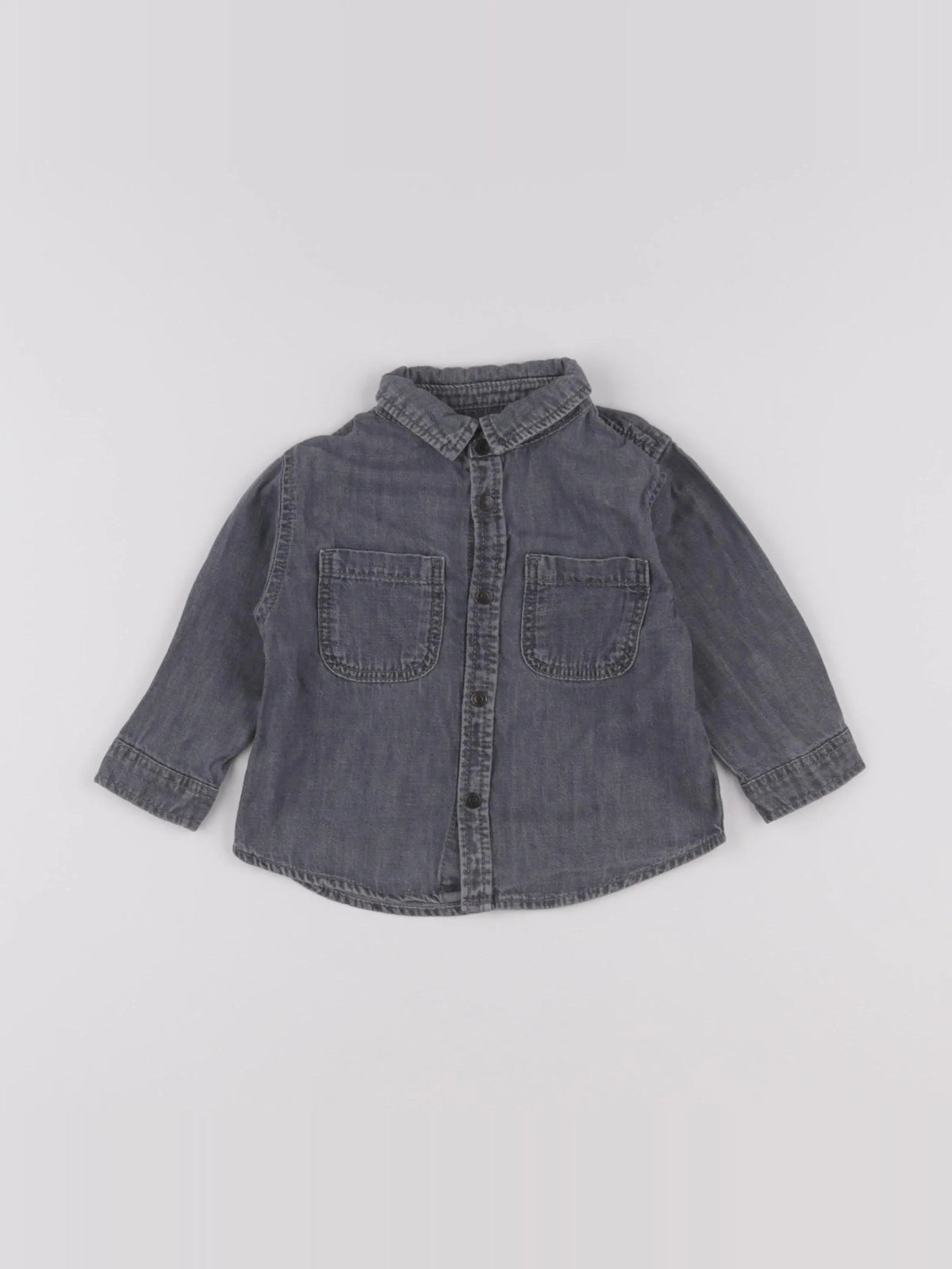 Zara - chemise gris - 6/9 mois