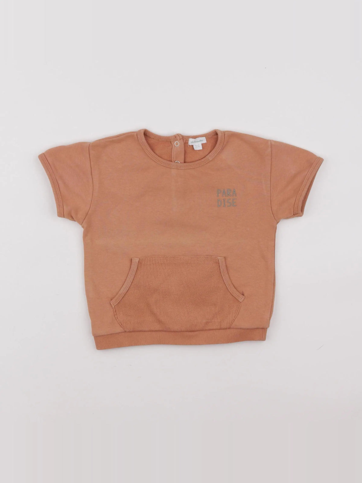 Vertbaudet - sweat orange - 24 mois