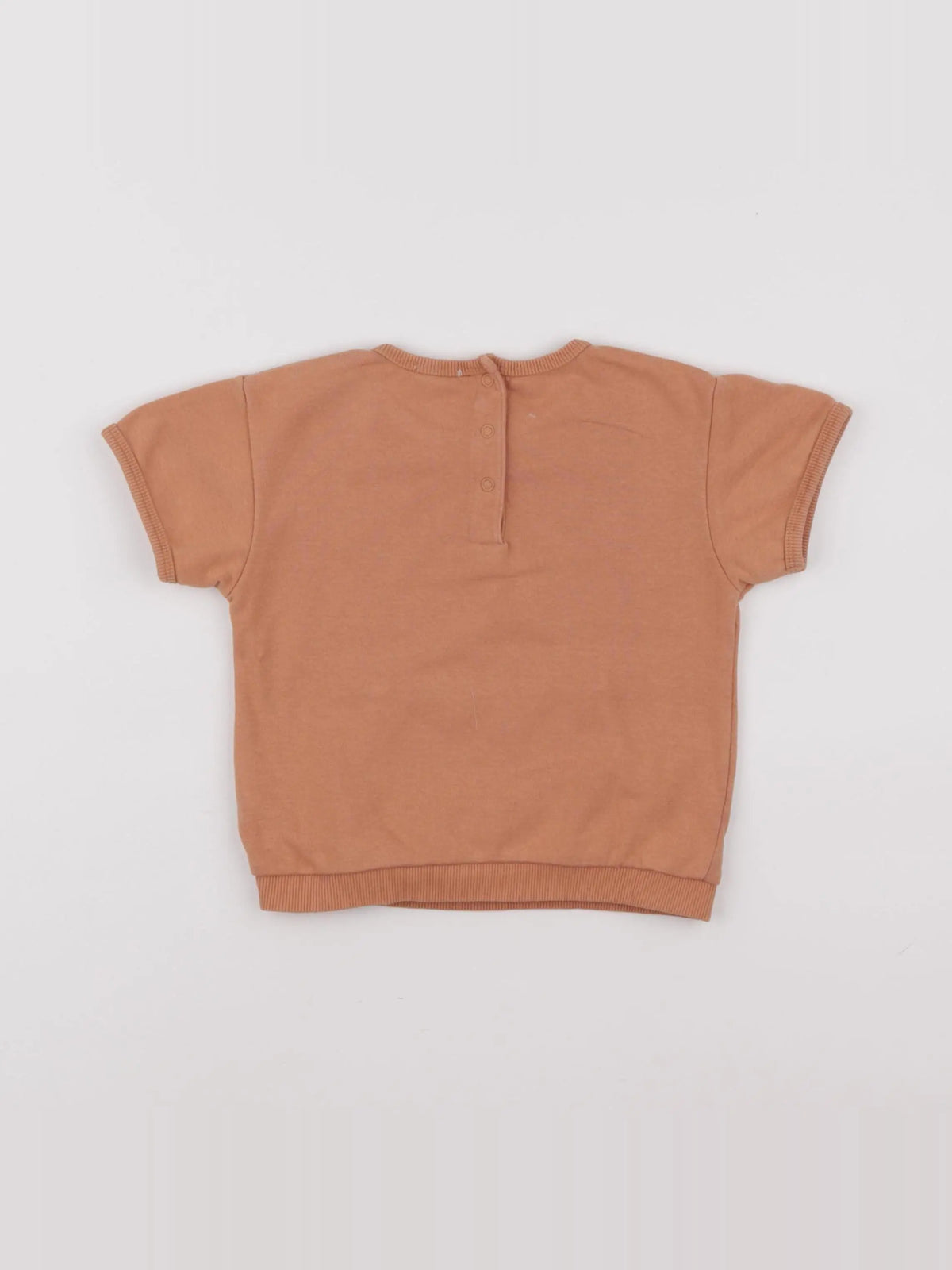 Vertbaudet - sweat orange - 24 mois