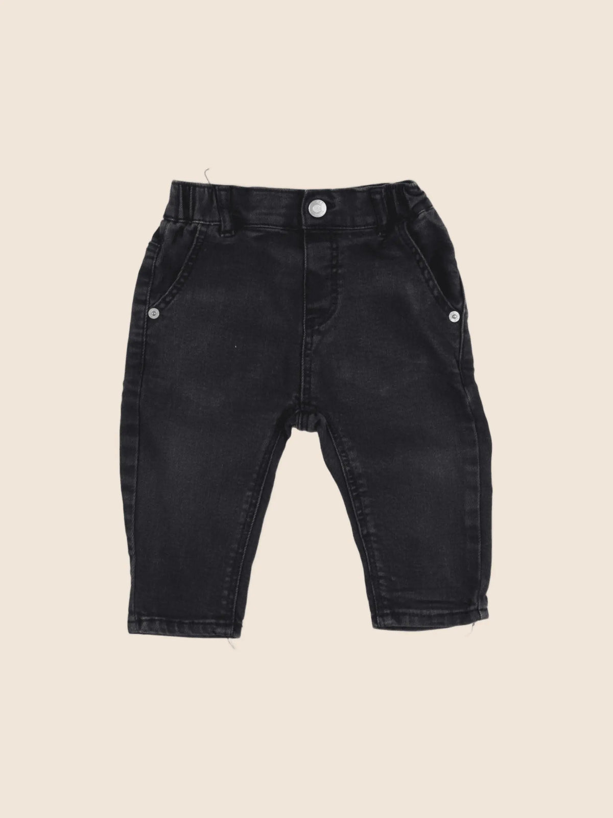 Zara - jean noir - 6/9 mois