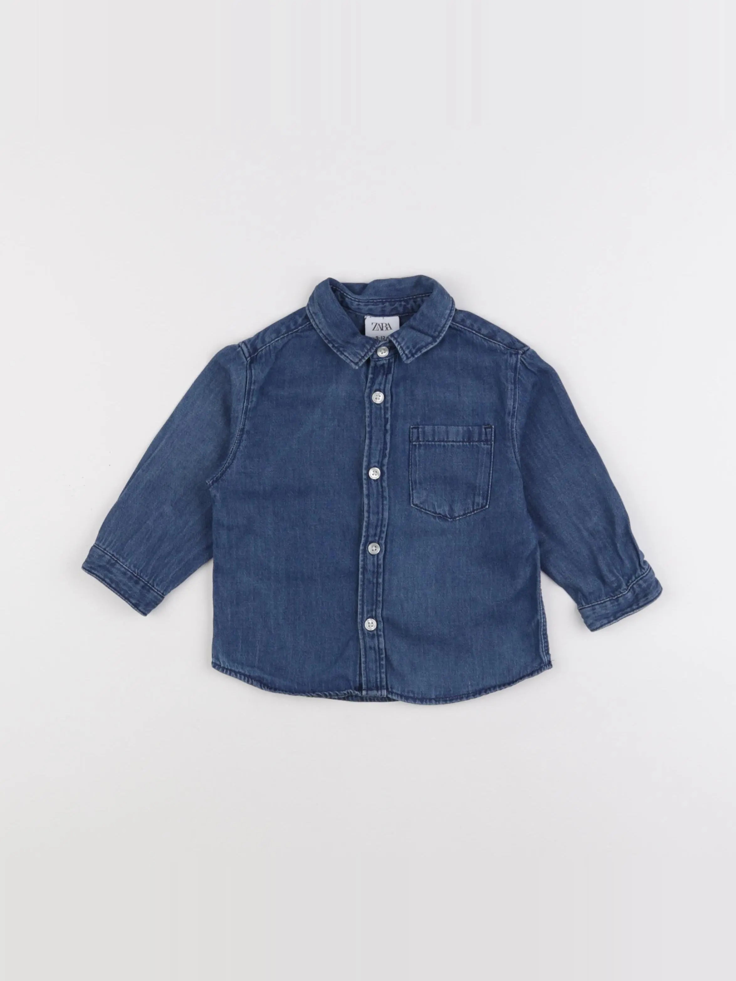 Zara - chemise bleu - 9/12 mois