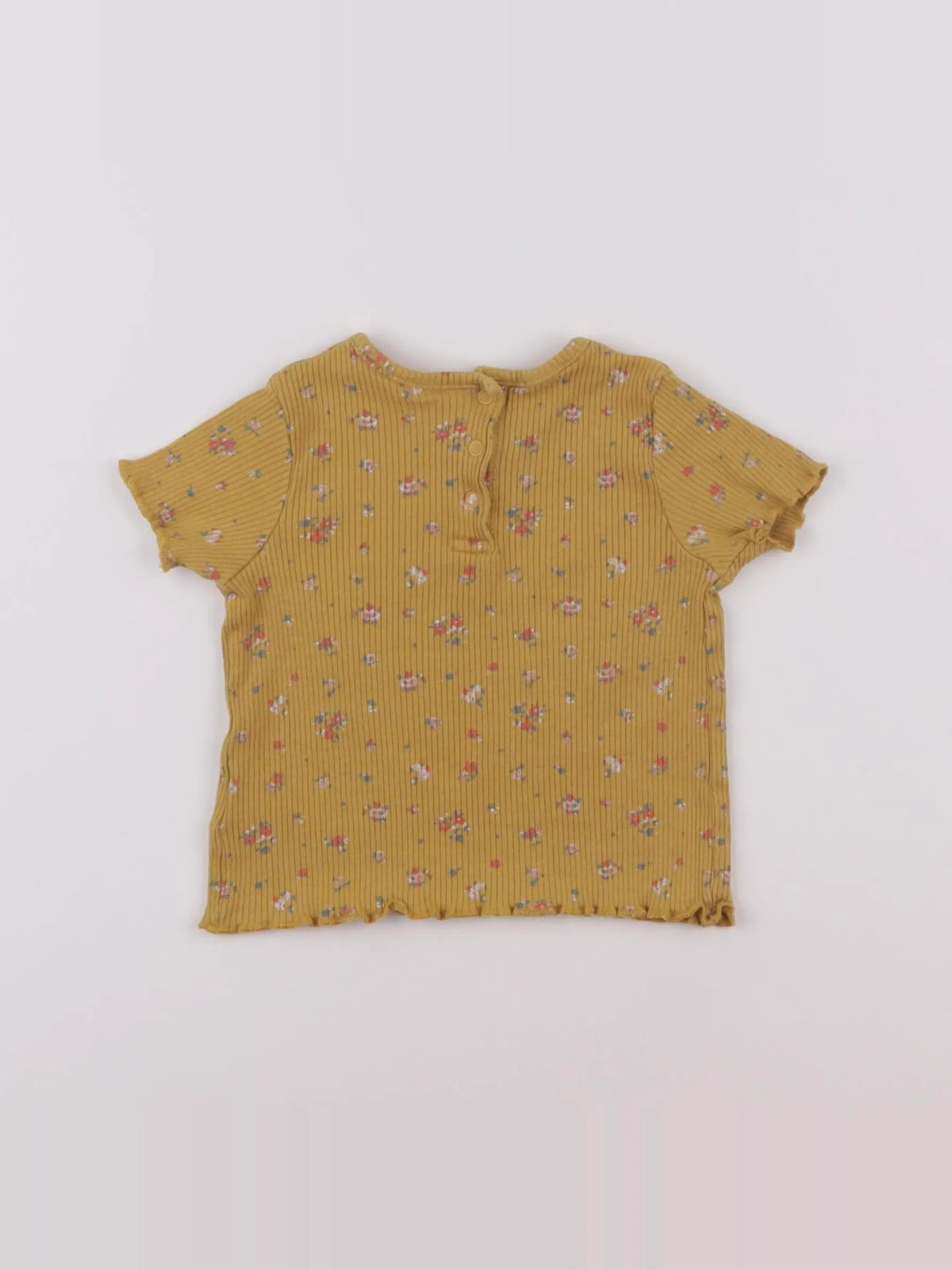Vertbaudet - tee-shirt jaune - 12 mois