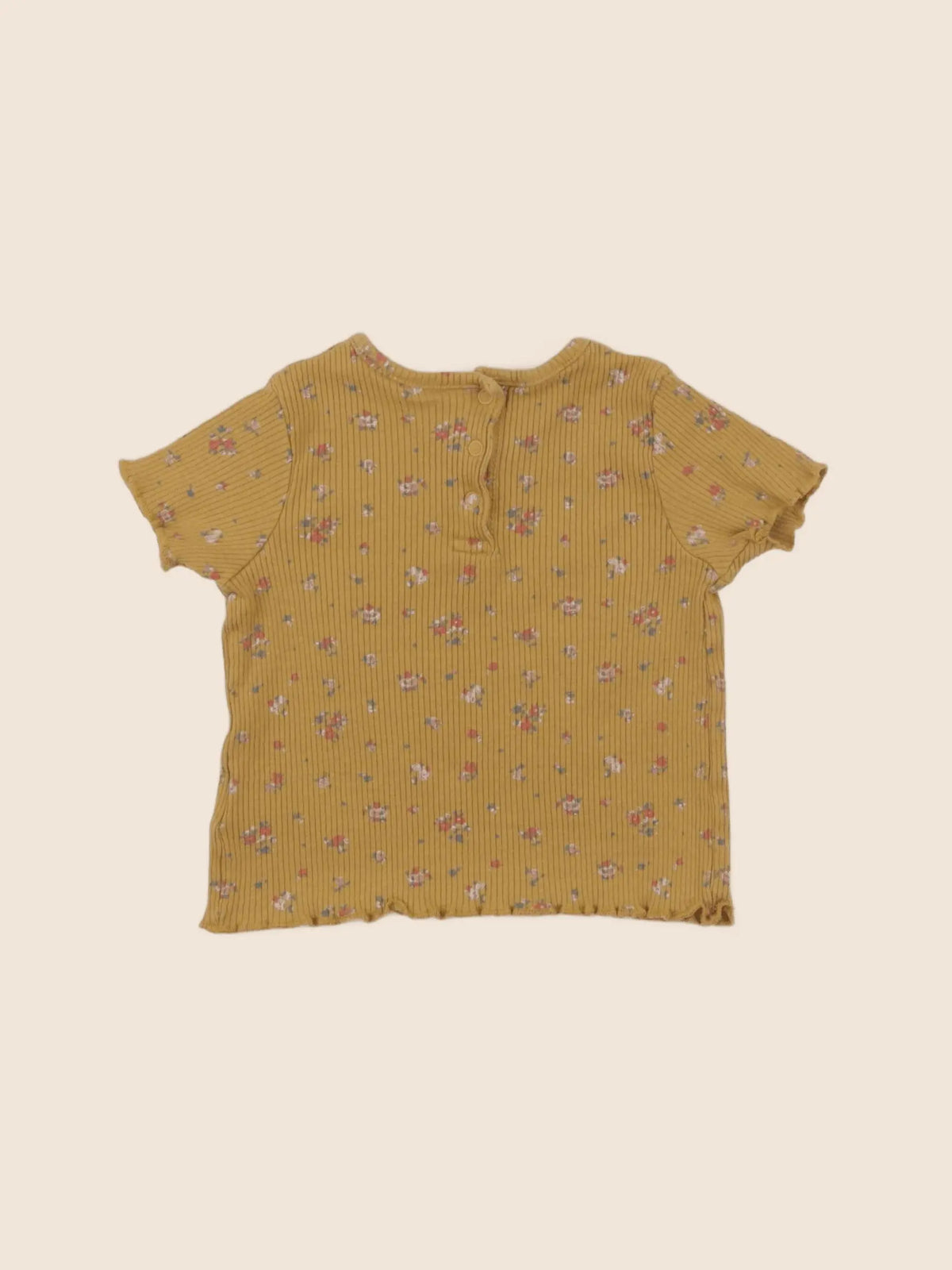 Vertbaudet - tee-shirt jaune - 12 mois