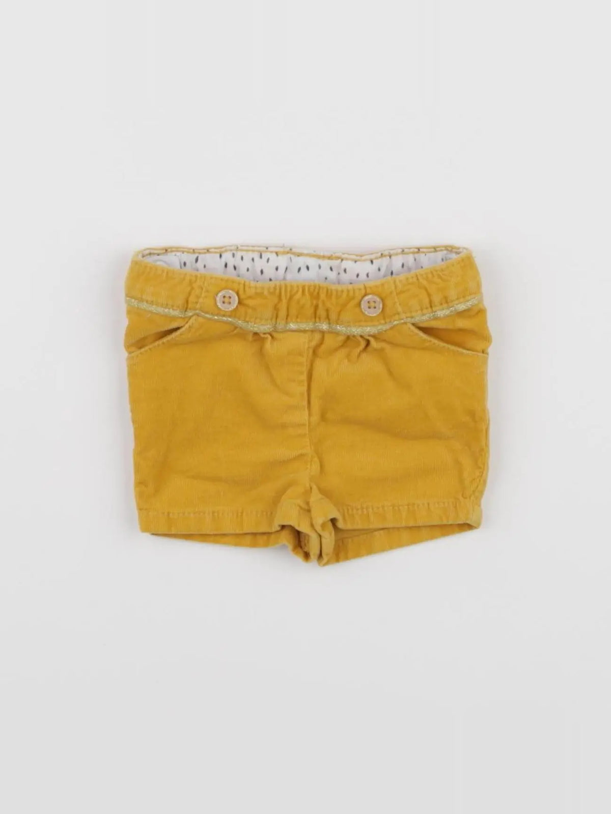Tape à l'oeil - short jaune - 3 mois