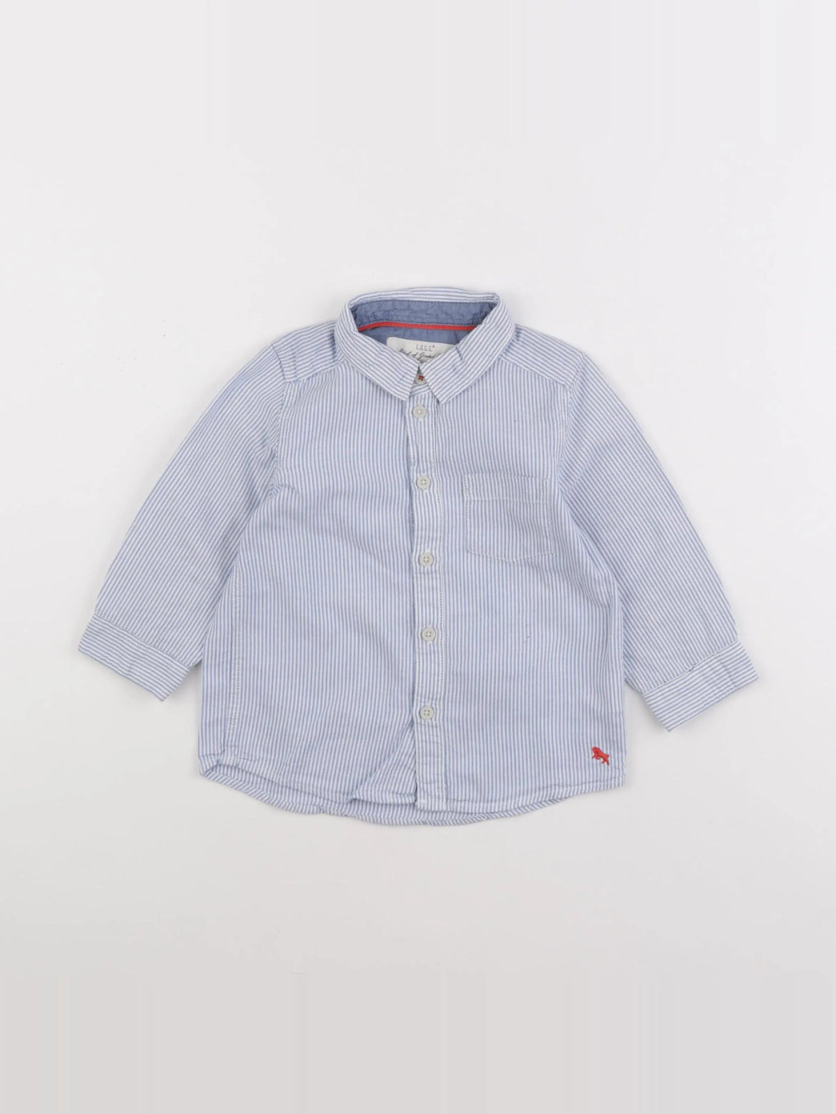H&M - chemise bleu - 12/18 mois