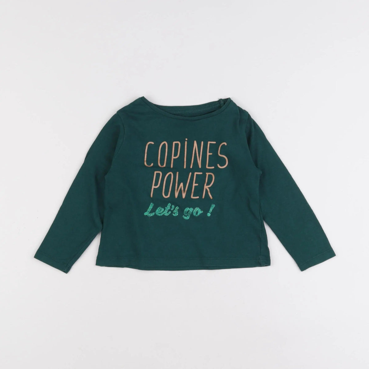 Vertbaudet - tee-shirt vert - 2 ans