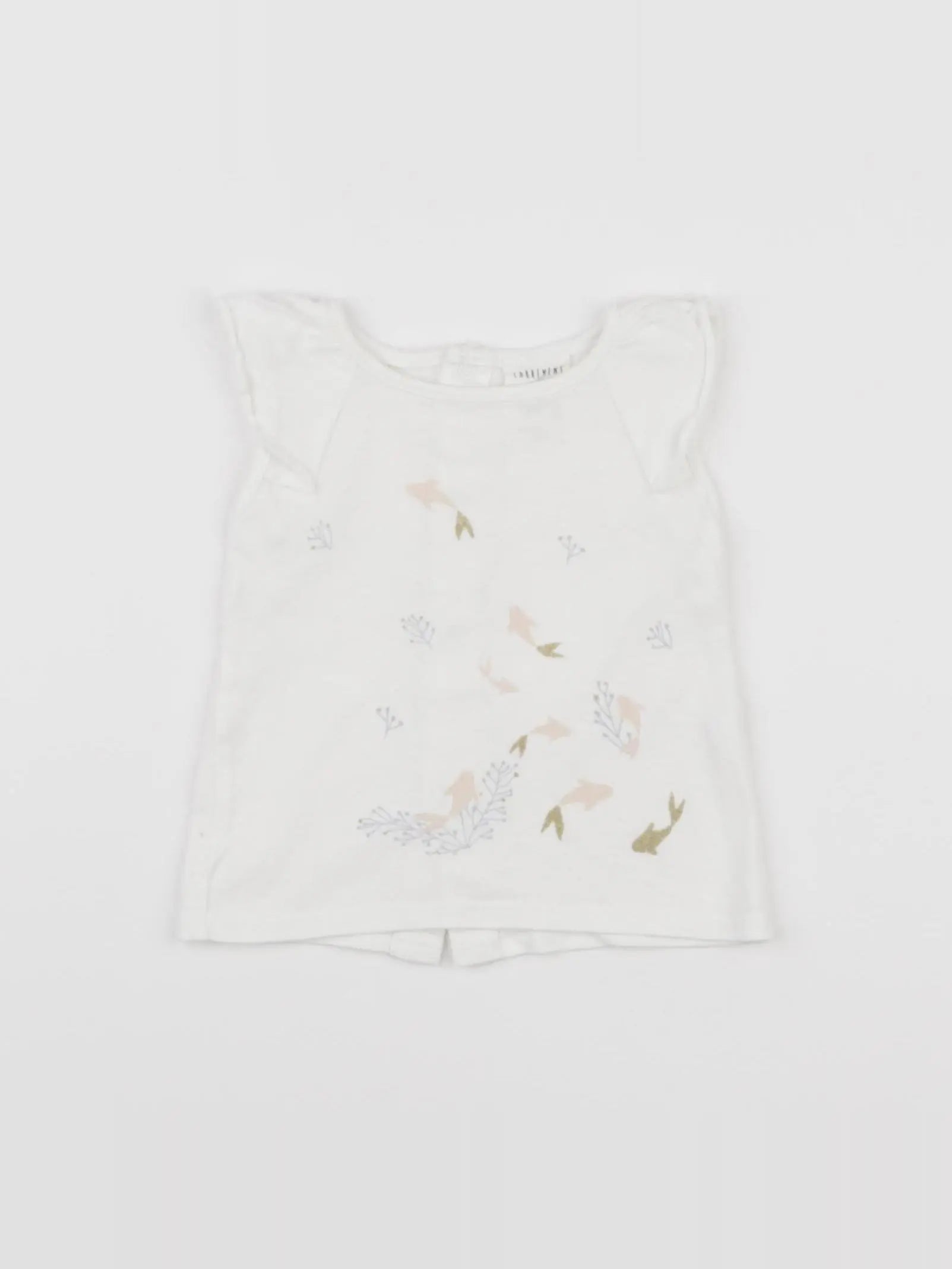 Carrément Beau - tee-shirt blanc - 6 mois