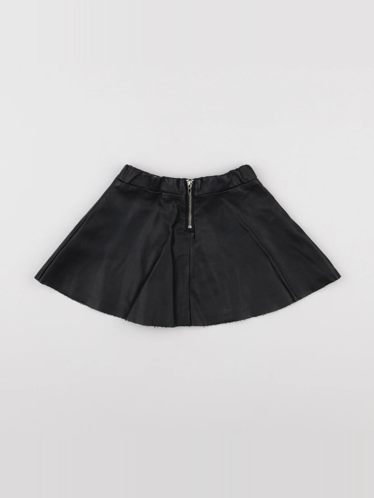 H&M - jupe simili cuir noir - 3/4 ans