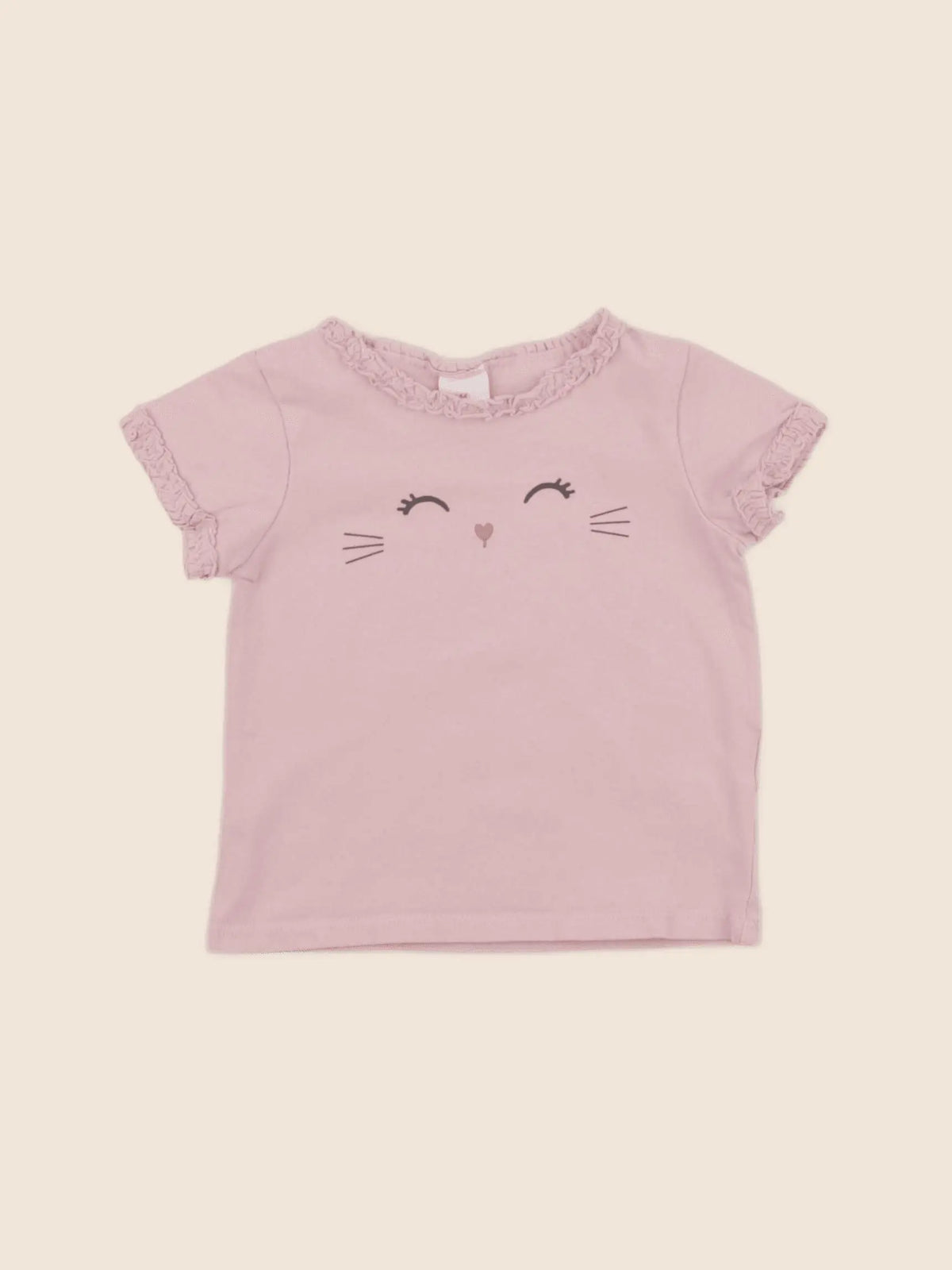 H&M - tee-shirt rose - 6 mois