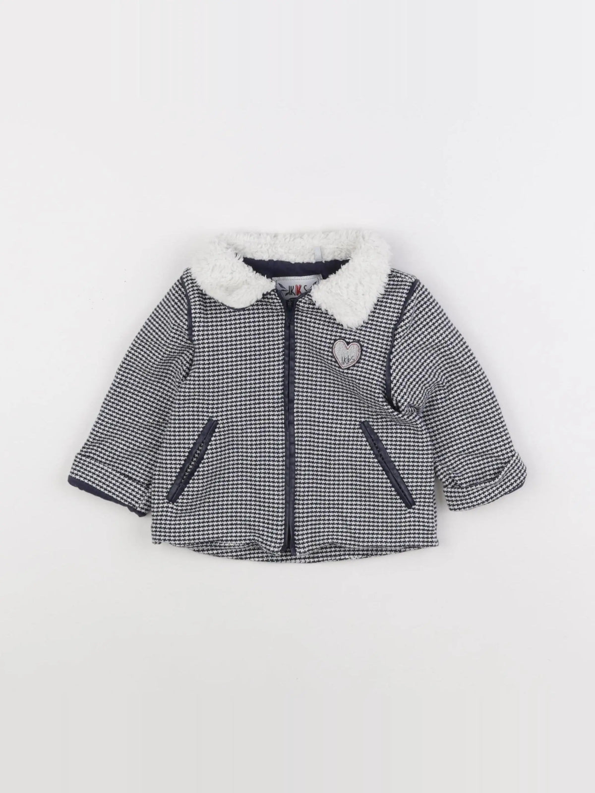 IKKS - veste imprimé au dos bleu - 18 mois