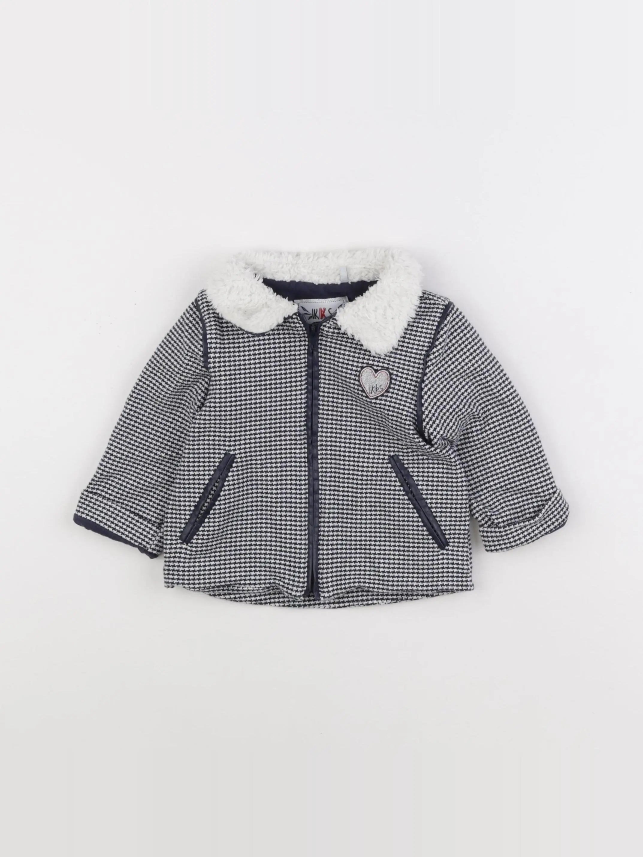 IKKS - veste imprimé au dos bleu - 18 mois