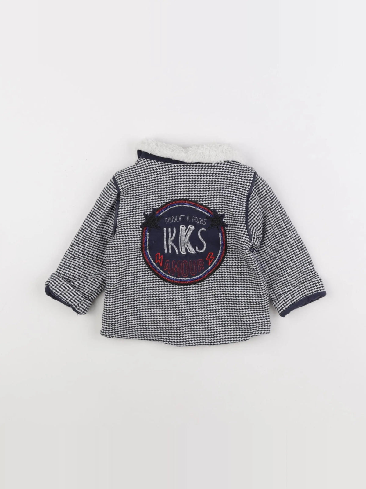 IKKS - veste imprimé au dos bleu - 18 mois