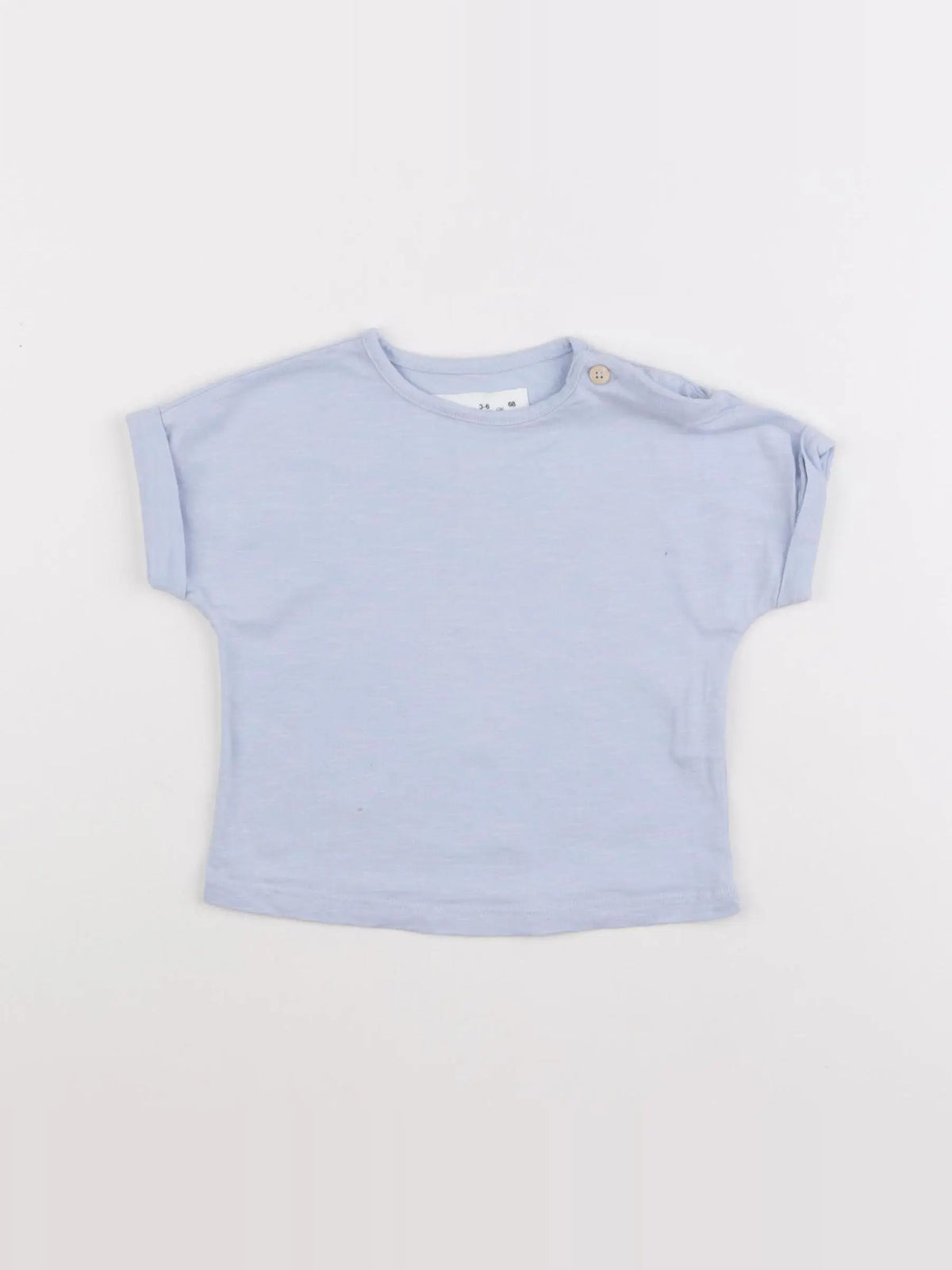 Zara - tee-shirt bleu - 3/6 mois