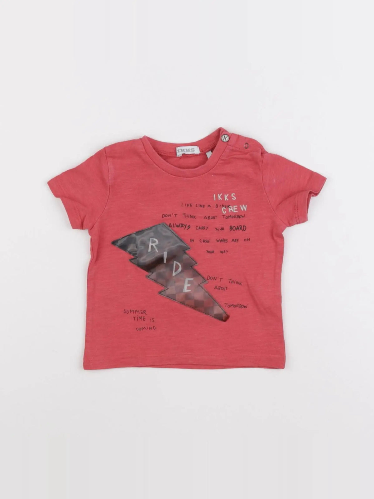 IKKS - tee-shirt rouge - 6 mois