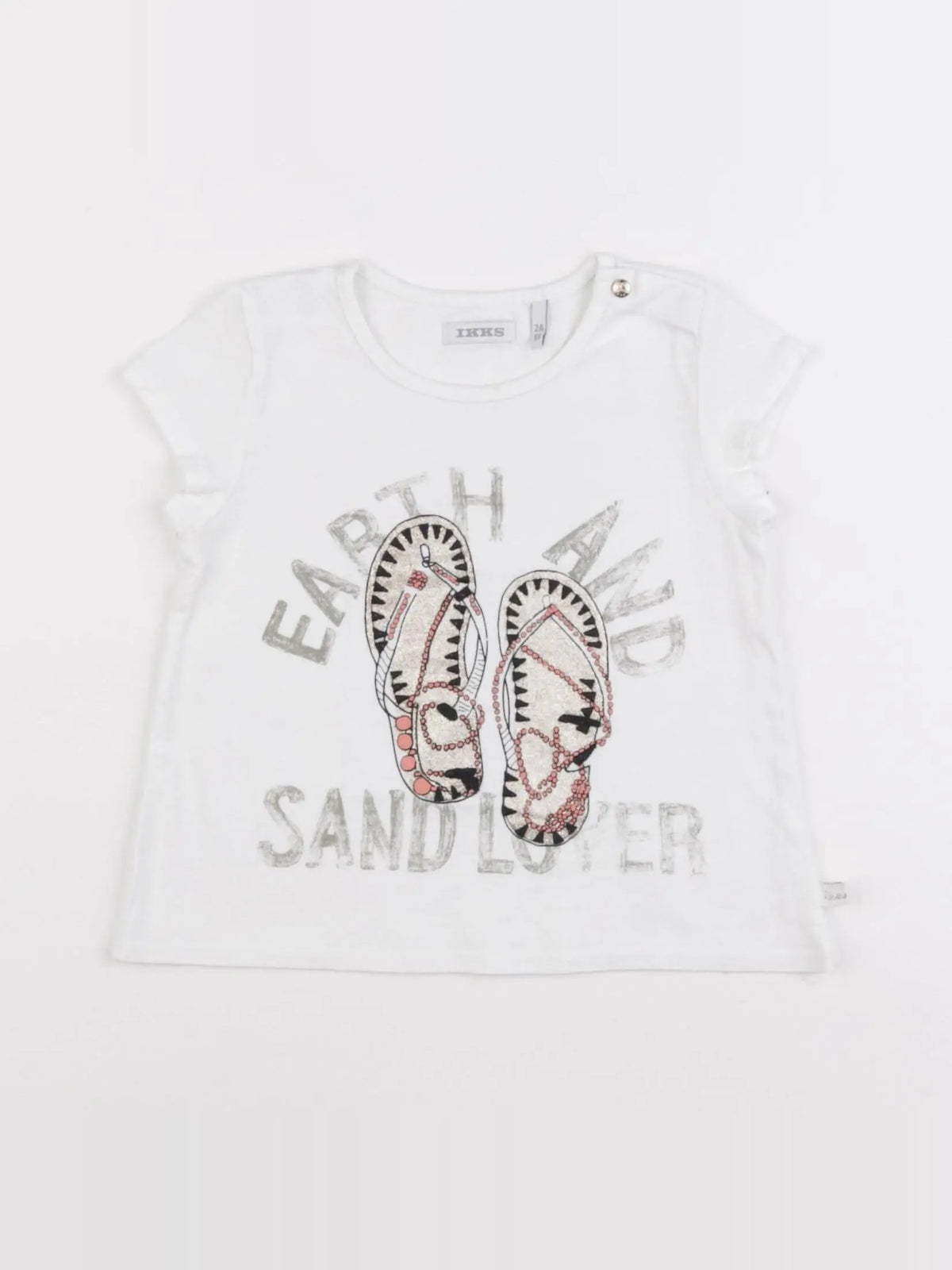 IKKS - tee-shirt blanc - 2 ans