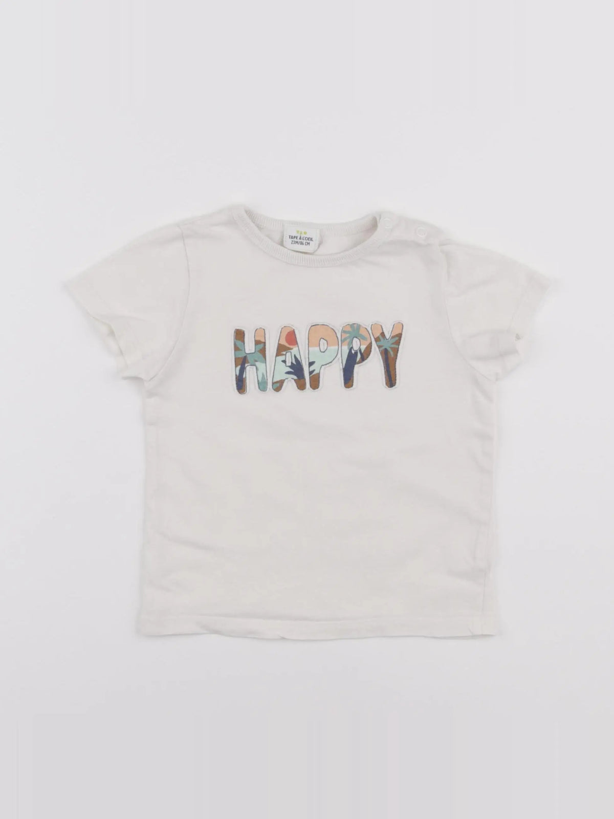 Tape à l'oeil - tee-shirt blanc - 24 mois