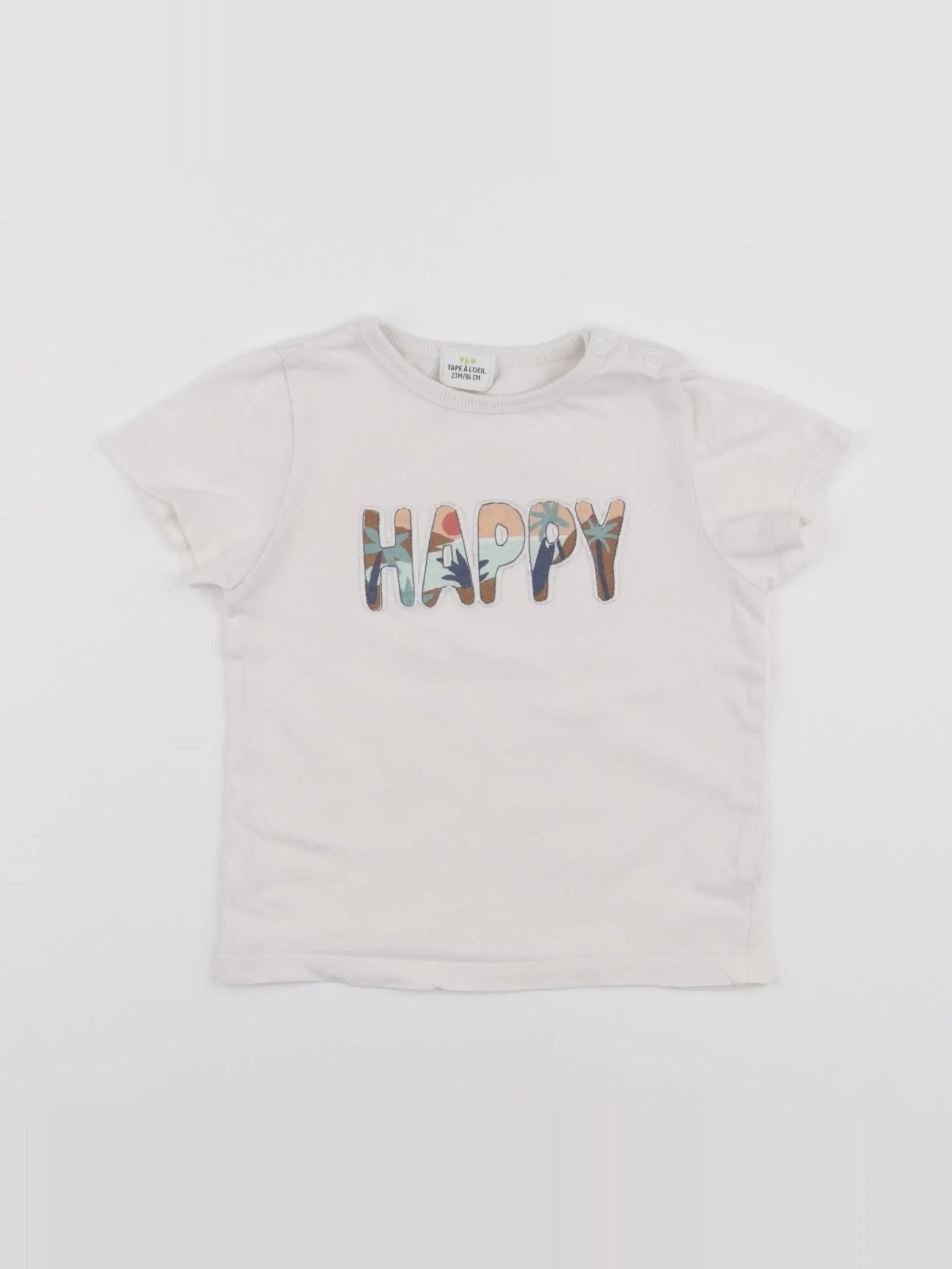 Tape à l'oeil - tee-shirt blanc - 24 mois