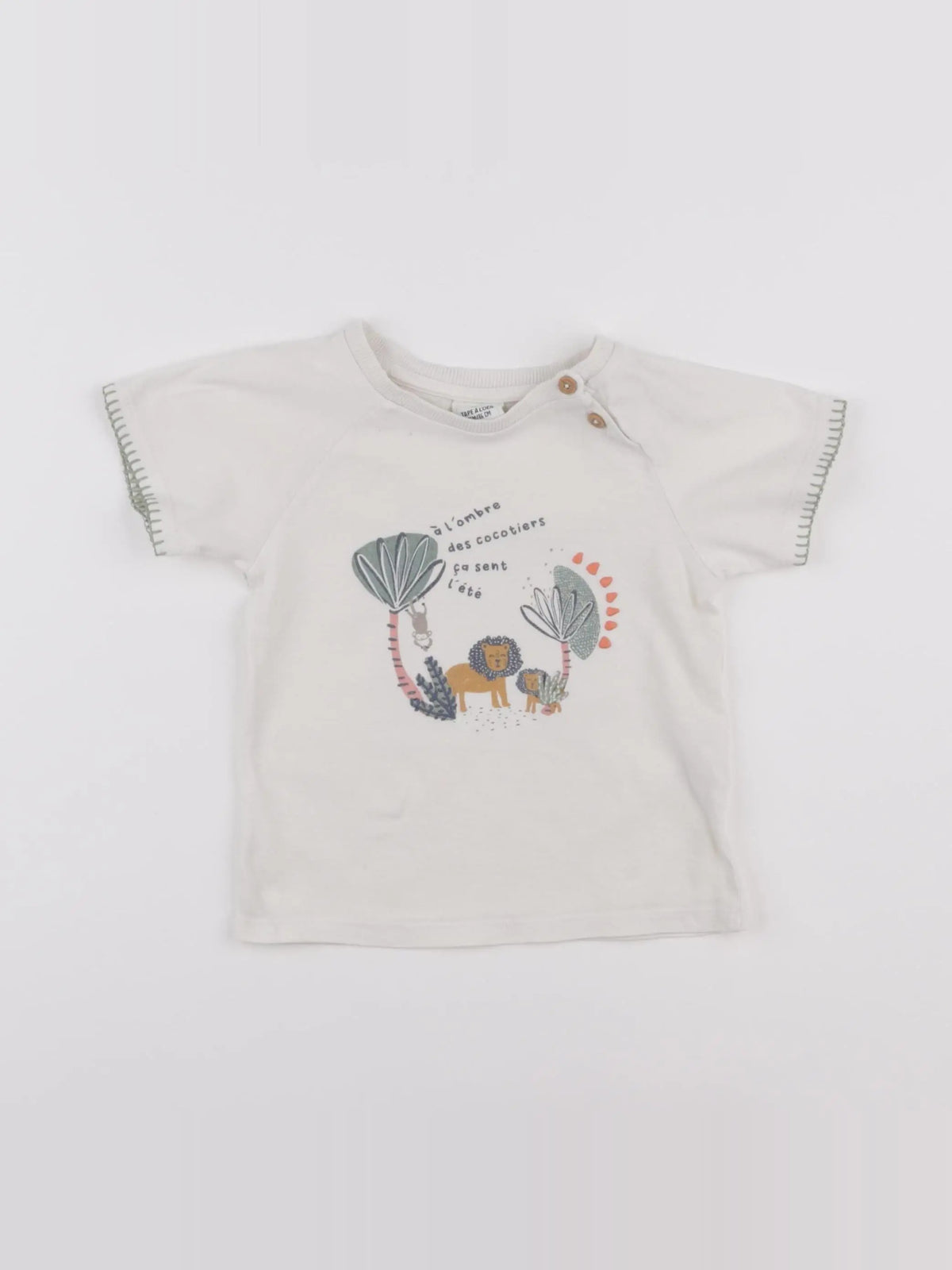 Tape à l'oeil - tee-shirt blanc - 24 mois