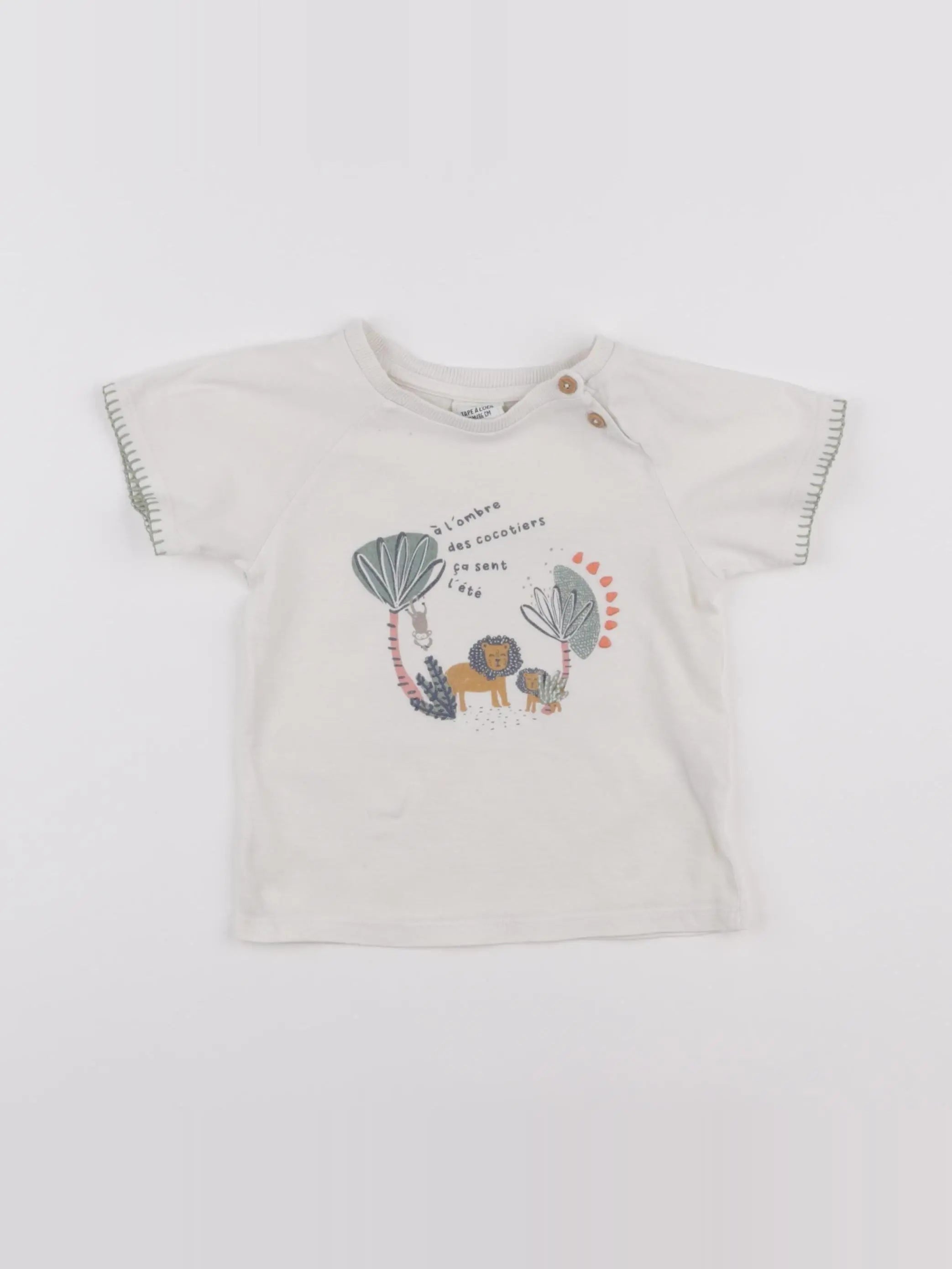 Tape à l'oeil - tee-shirt blanc - 24 mois