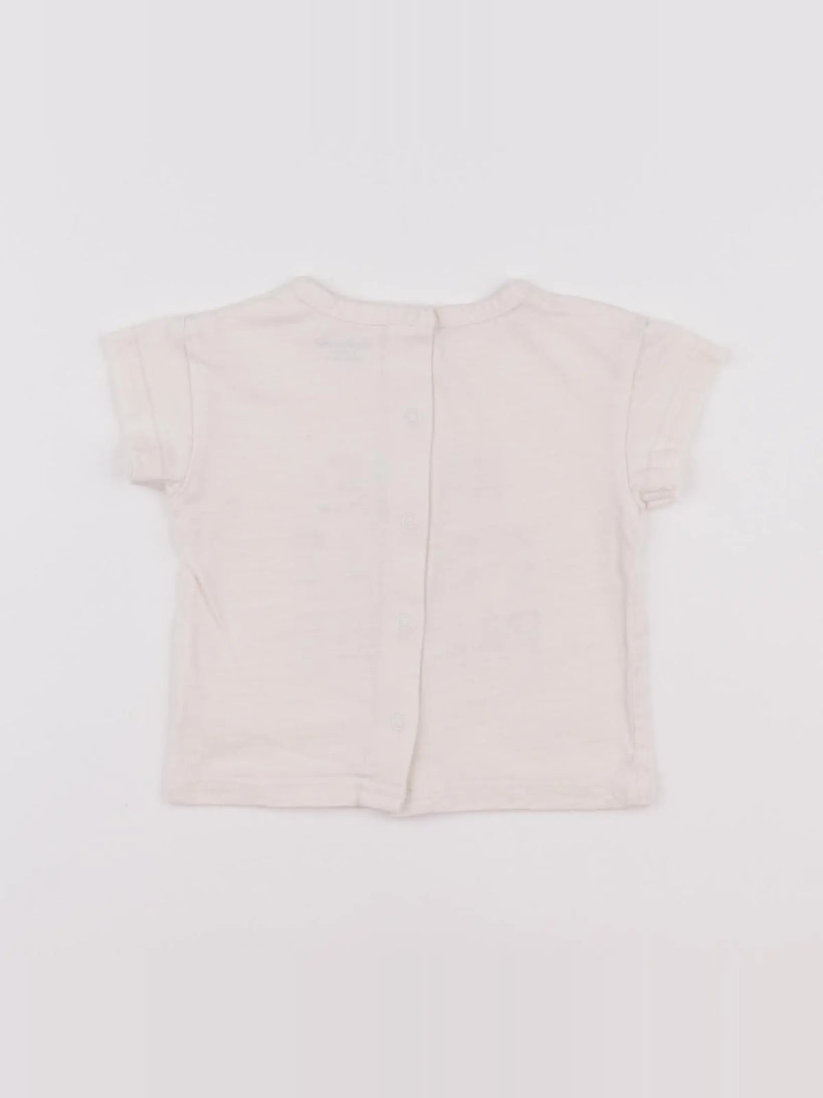 Vertbaudet - tee-shirt blanc - 6 mois