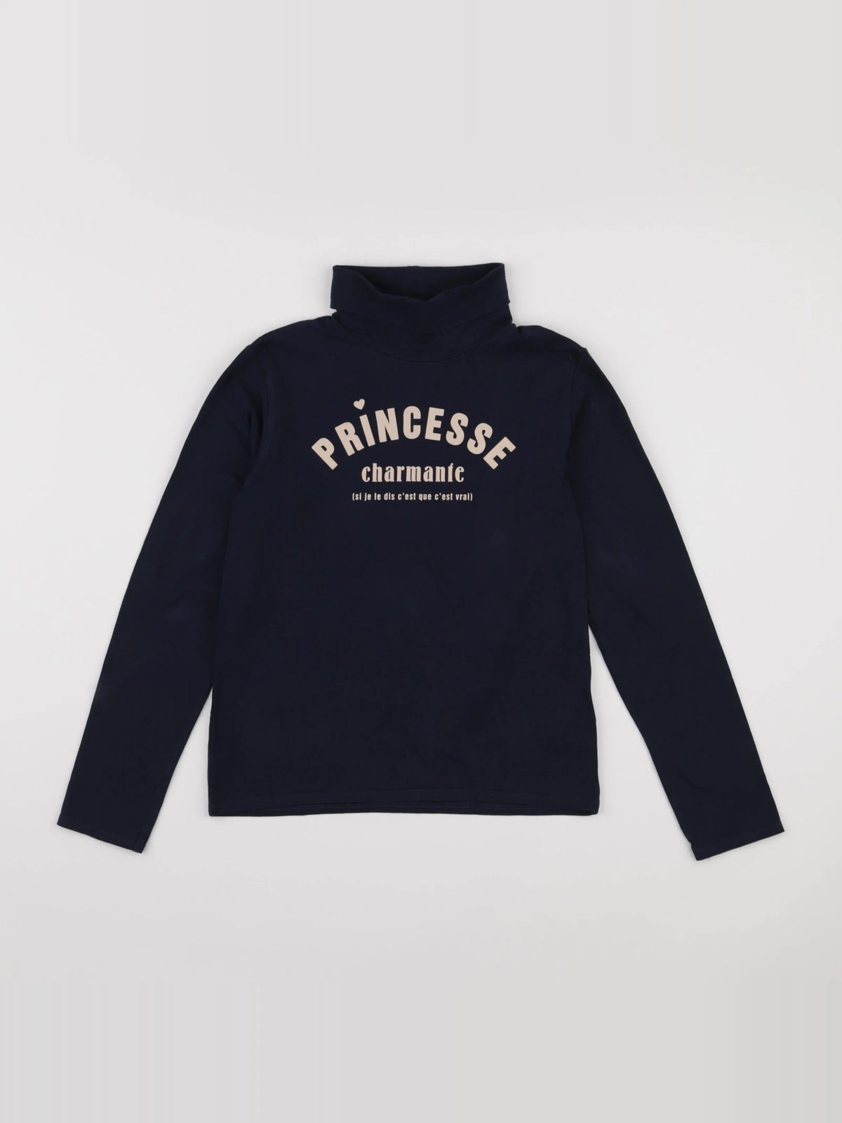 Vertbaudet - sous-pull bleu - 10 ans