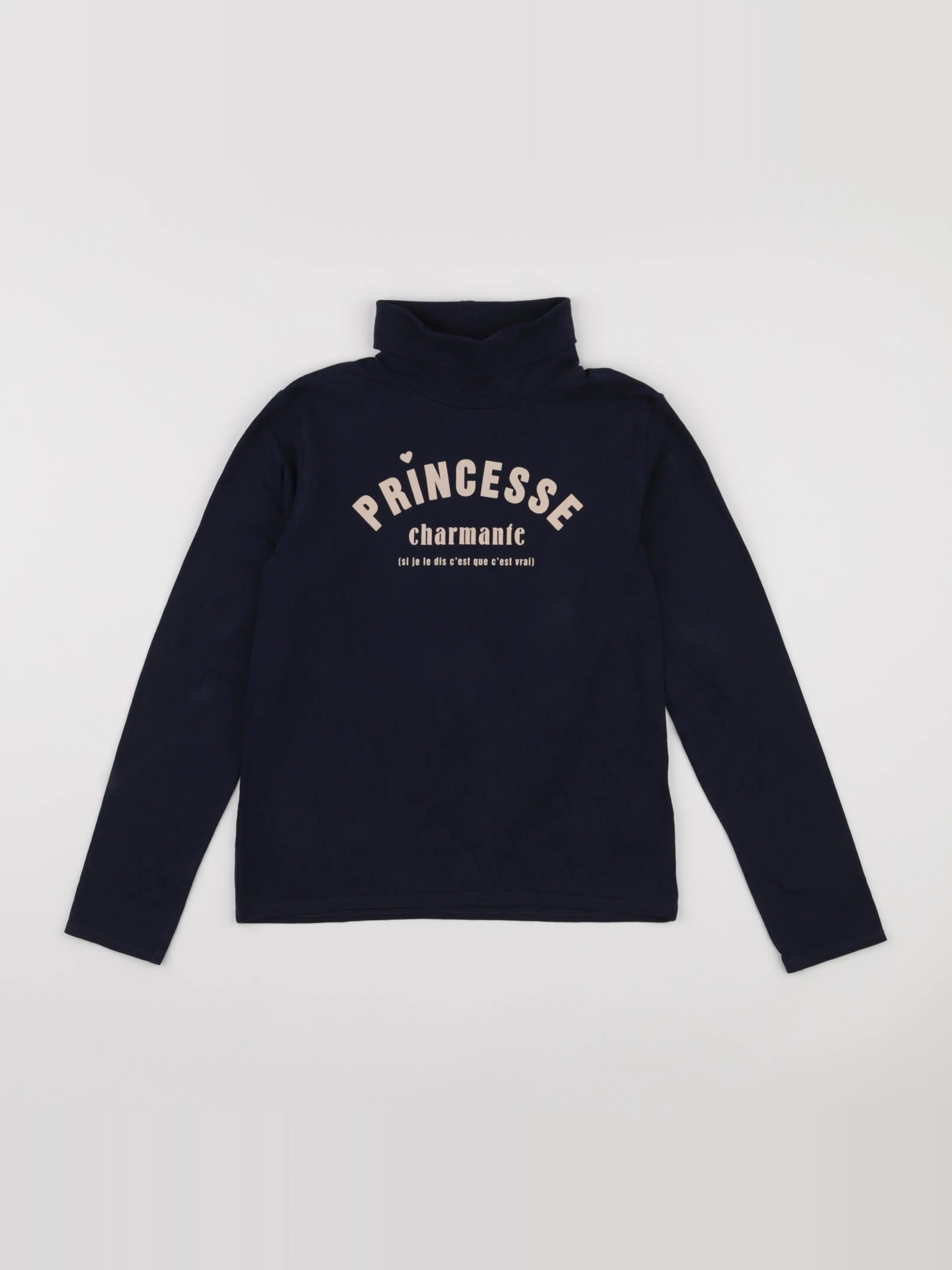 Vertbaudet - sous-pull bleu - 10 ans