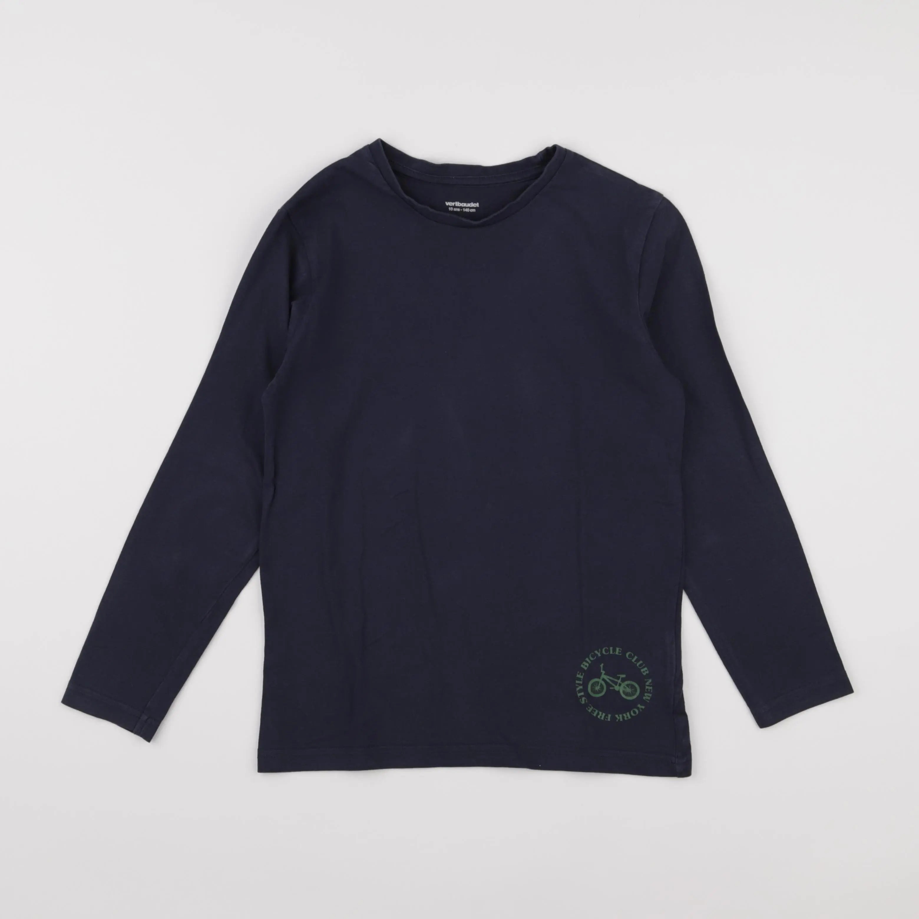 Vertbaudet - tee-shirt bleu - 10 ans