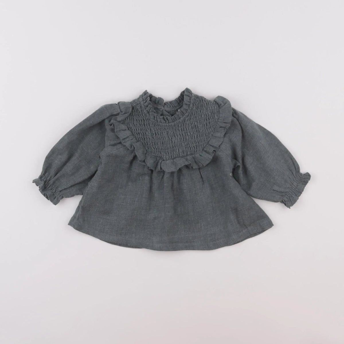 Vertbaudet - blouse vert - 3 mois