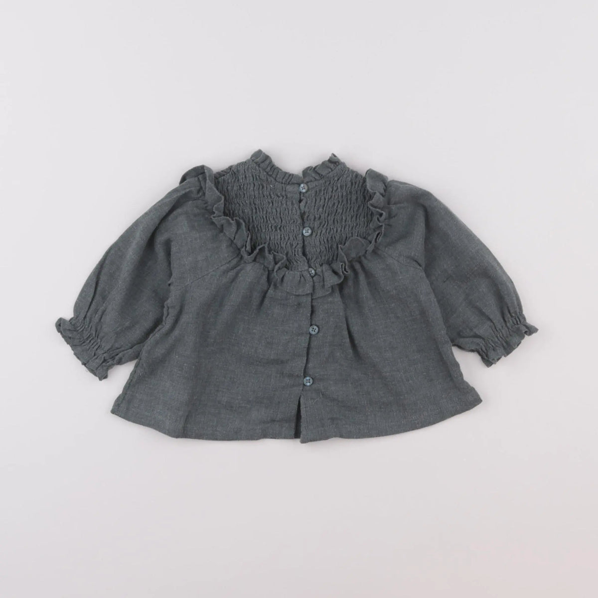 Vertbaudet - blouse vert - 3 mois