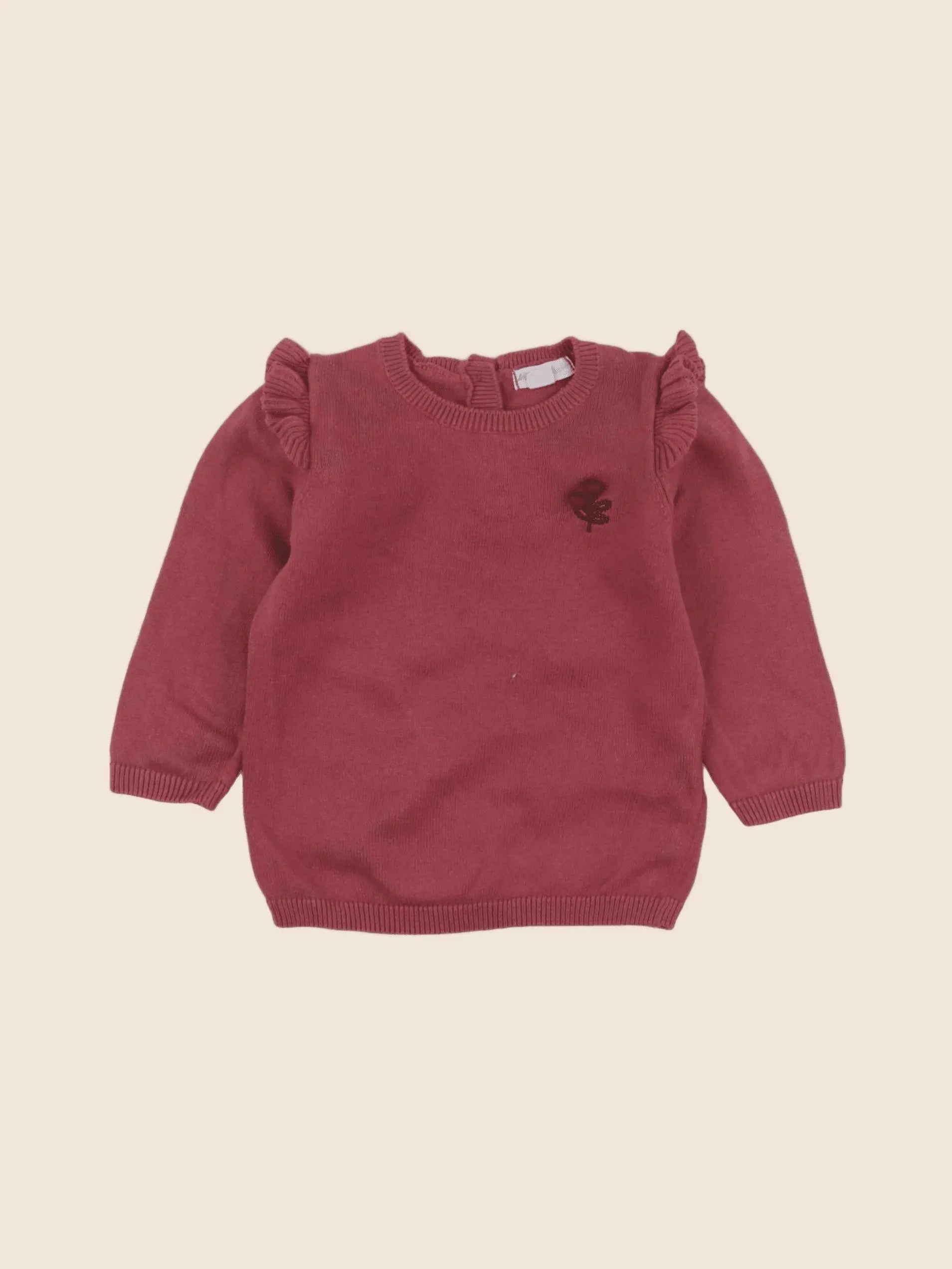 Vertbaudet - pull rose - 6 mois
