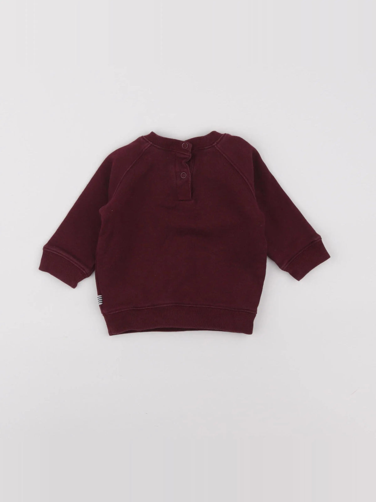 Petit Bateau - sweat rouge - 6 mois