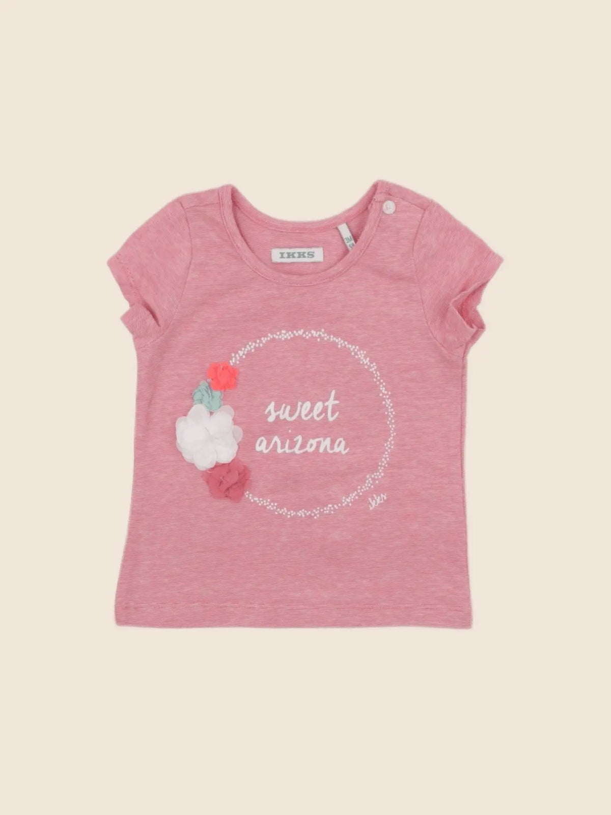 IKKS - tee-shirt rose - 3 mois
