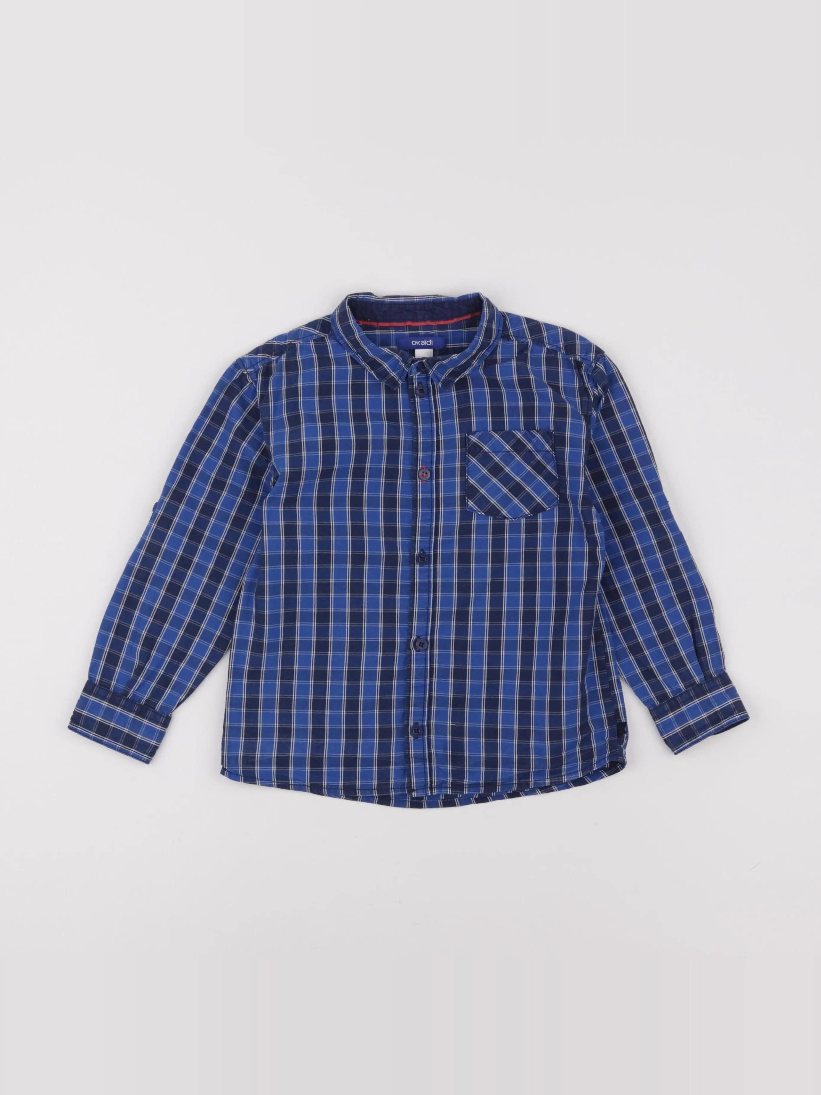 Okaidi - chemise bleu - 4 ans