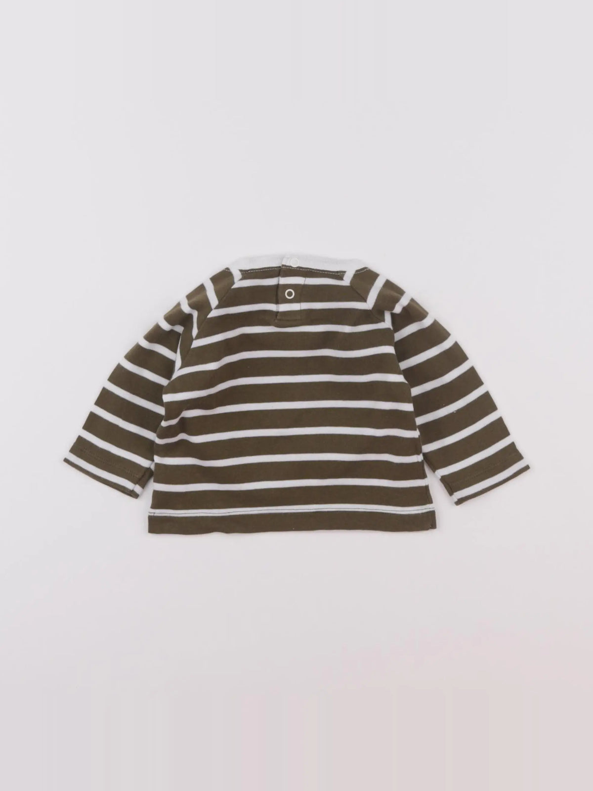 Petit Bateau - tee-shirt blanc, vert - 3 mois