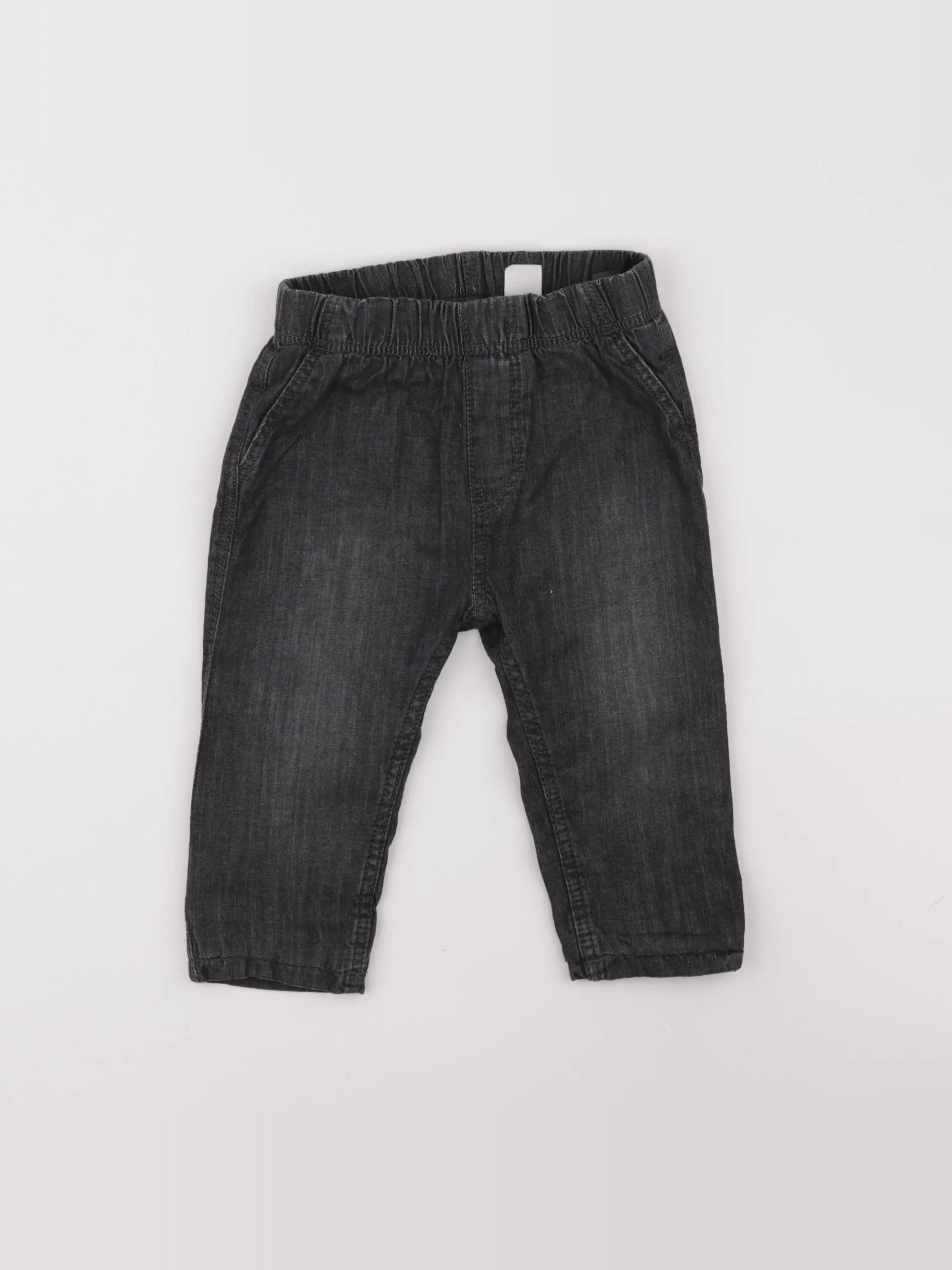 H&M - jean gris - 12/18 mois