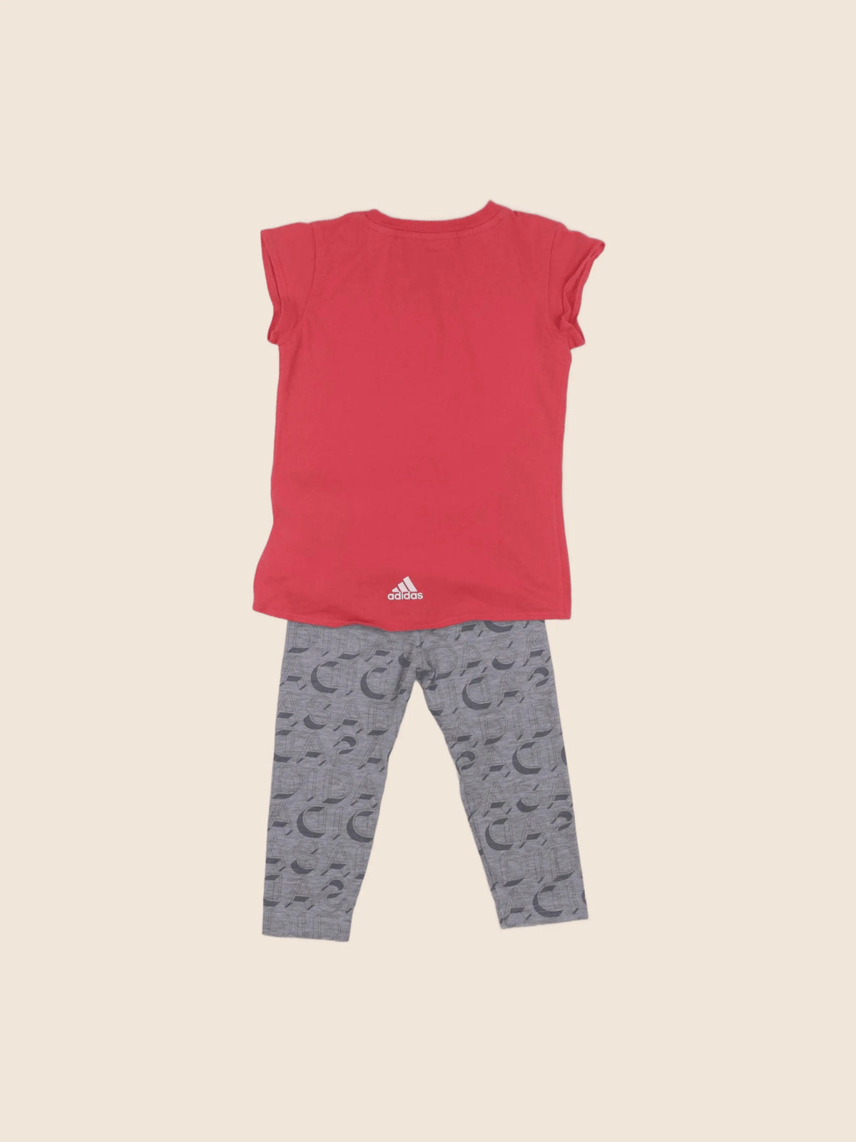 Adidas - ensemble gris, rose - 12/18 mois