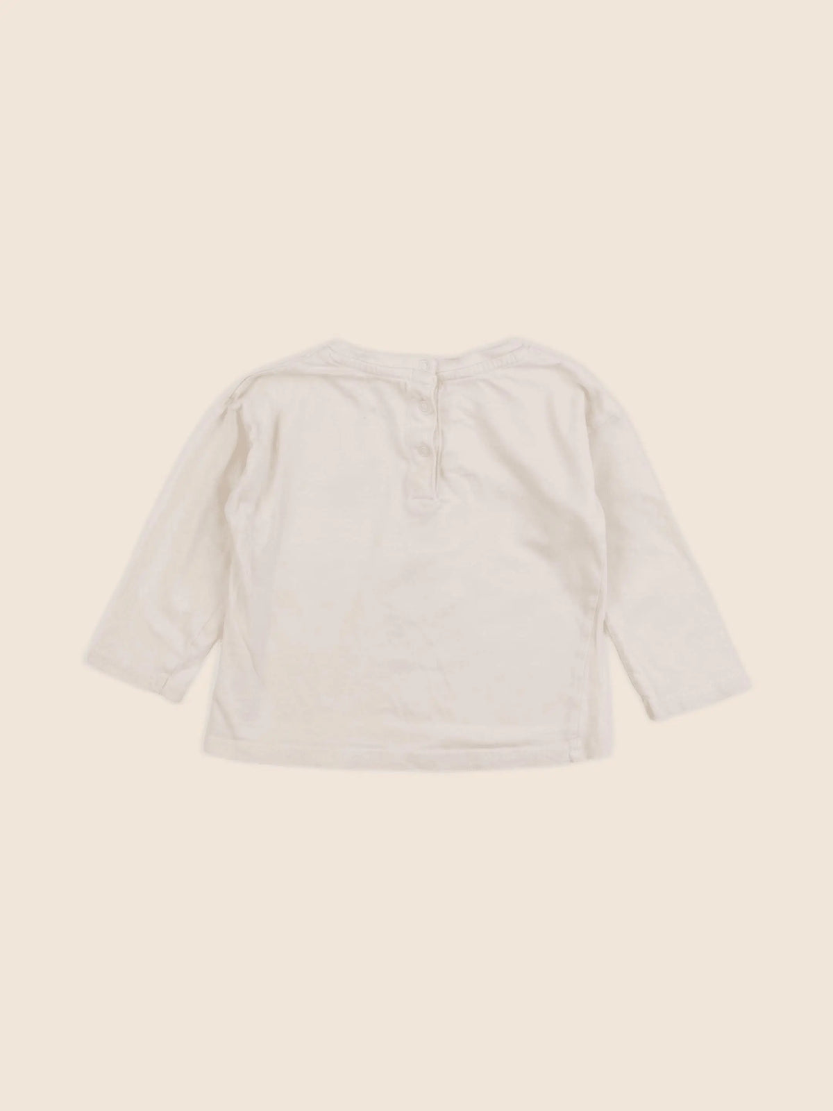 Vertbaudet - tee-shirt beige - 18 mois
