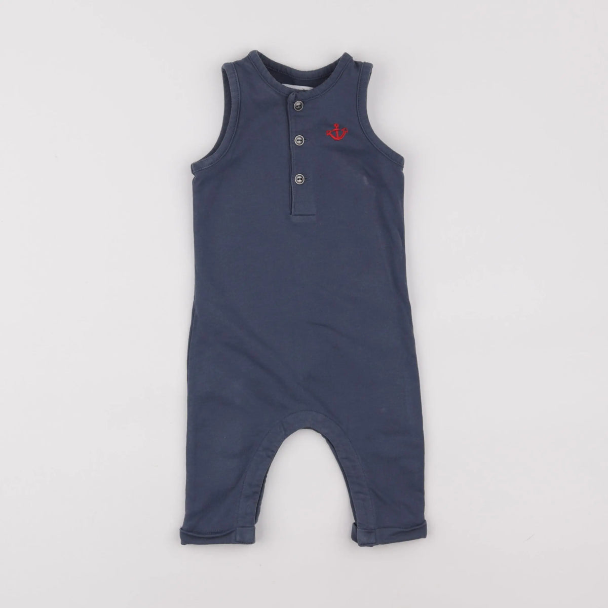 Vertbaudet - combinaison bleu - 6 mois