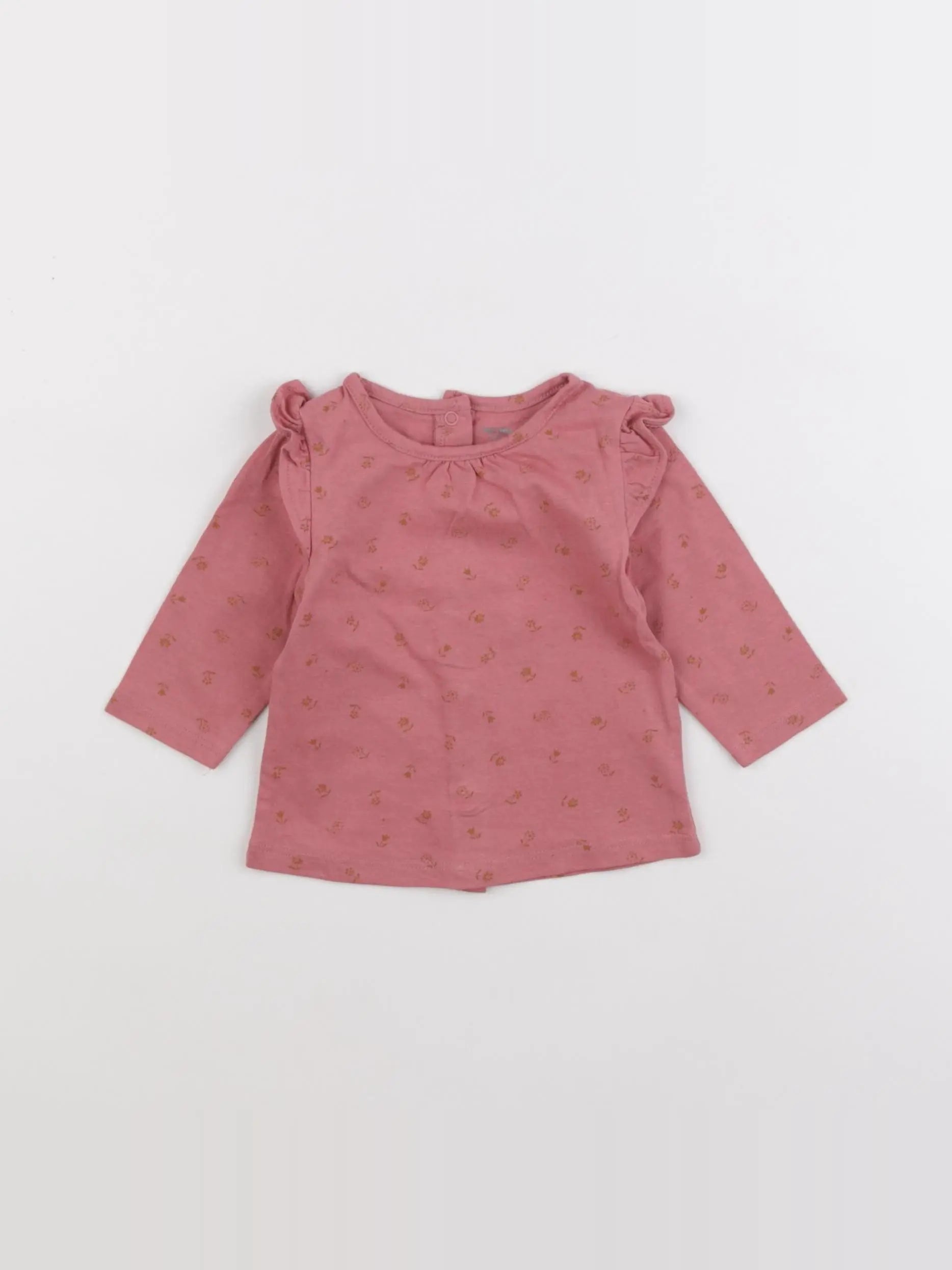 Vertbaudet - tee-shirt rose - 3 mois