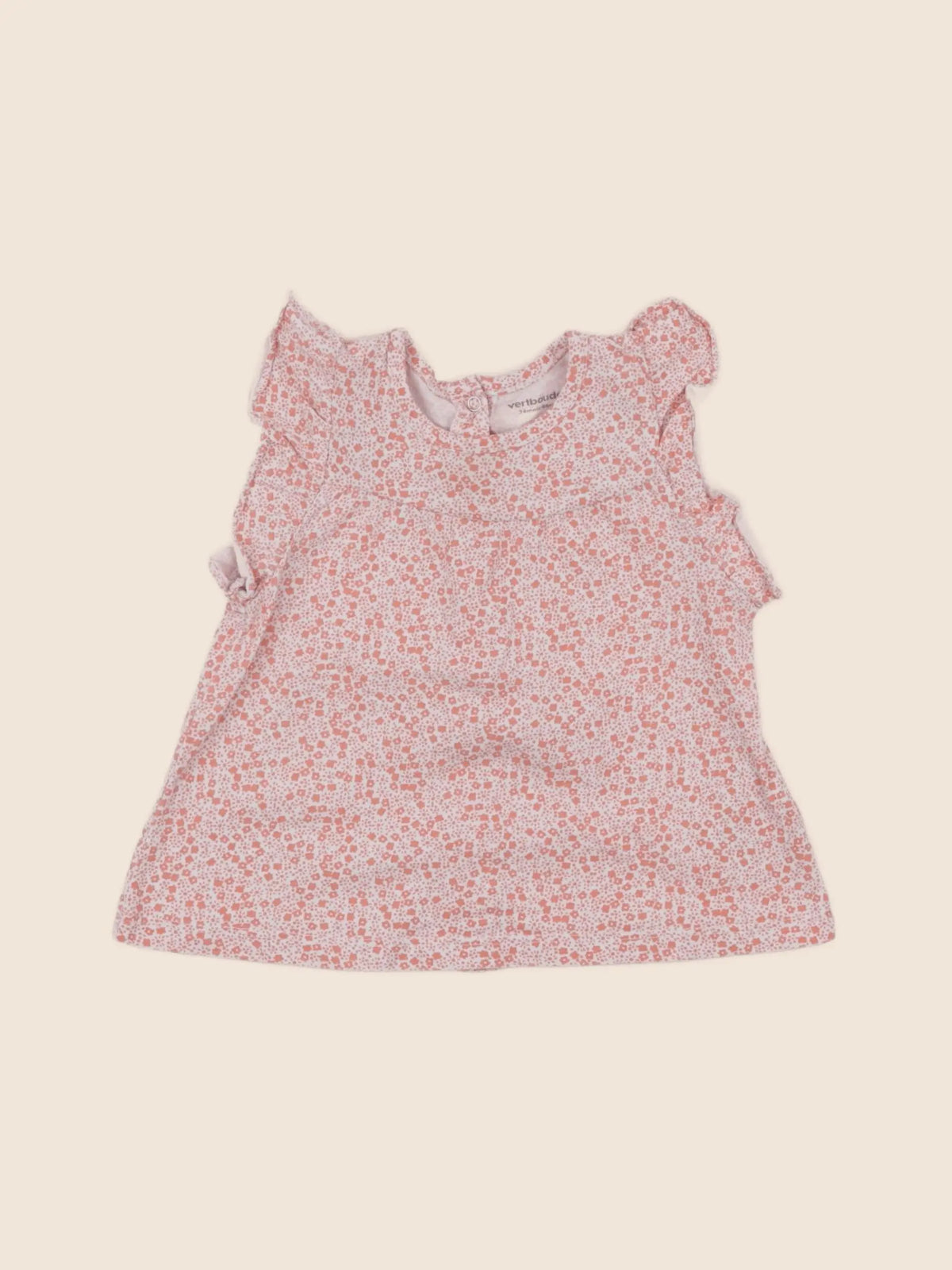 Vertbaudet - tee-shirt orange - 24 mois