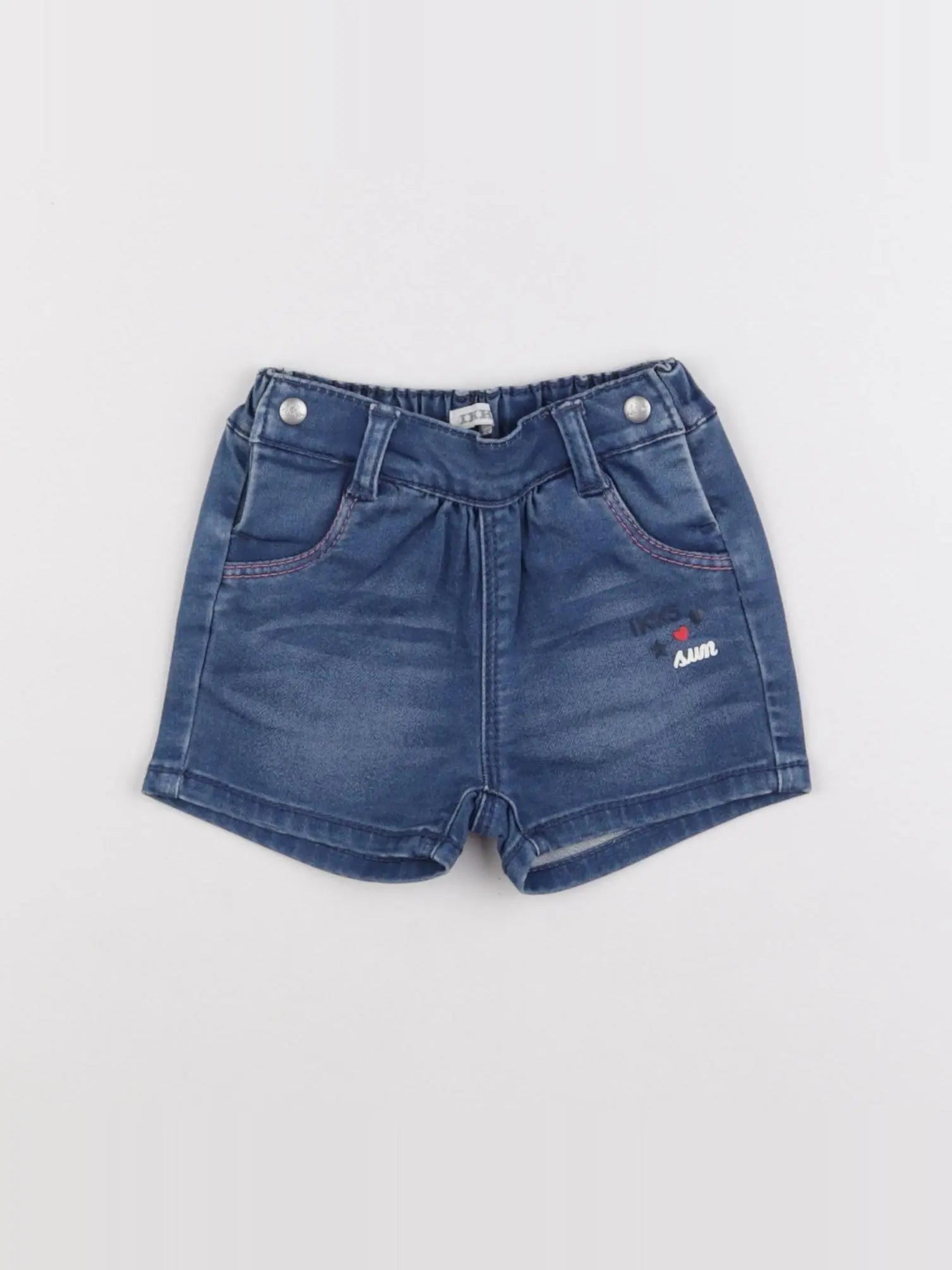 IKKS - short bleu - 12 mois