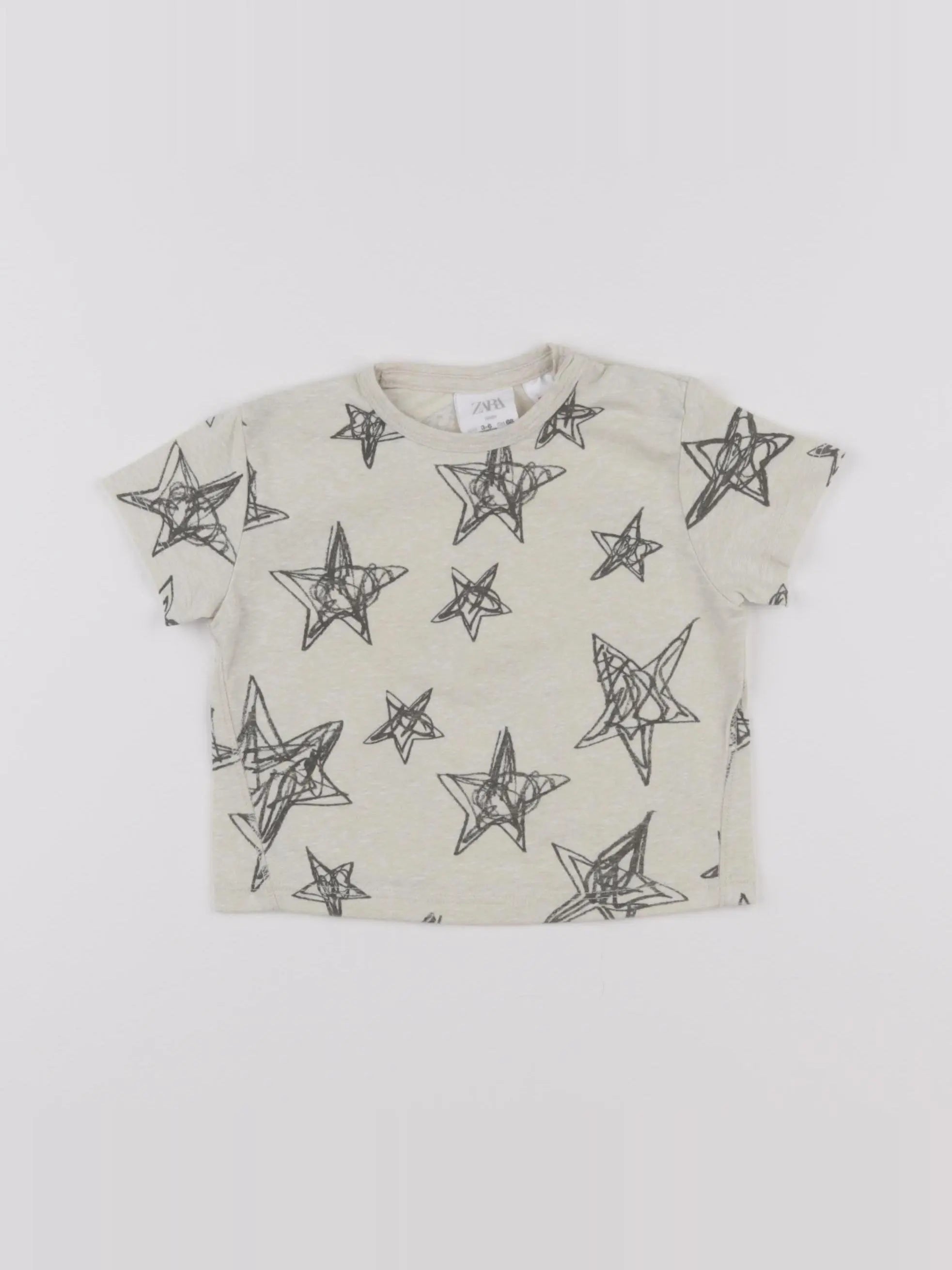 Zara - tee-shirt beige - 3/6 mois