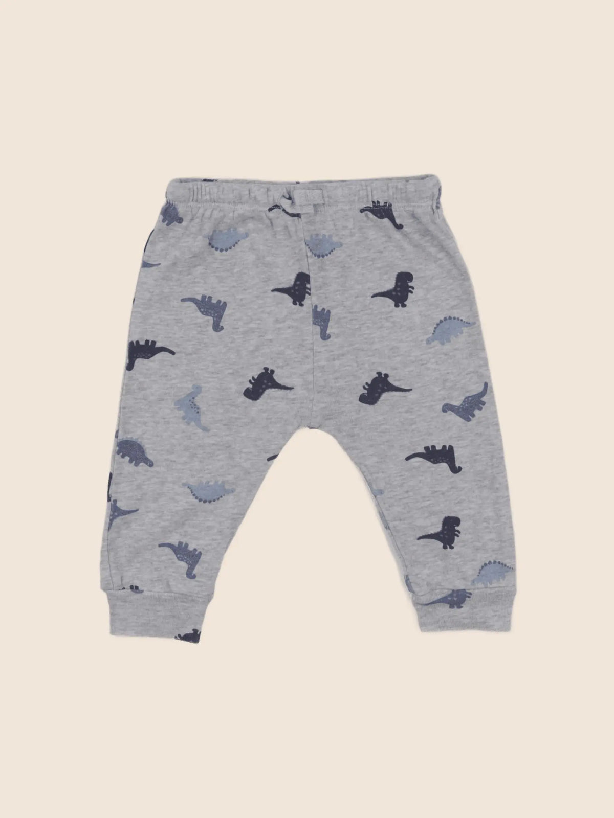 H&M - pantalon bleu, gris - 3/6 mois
